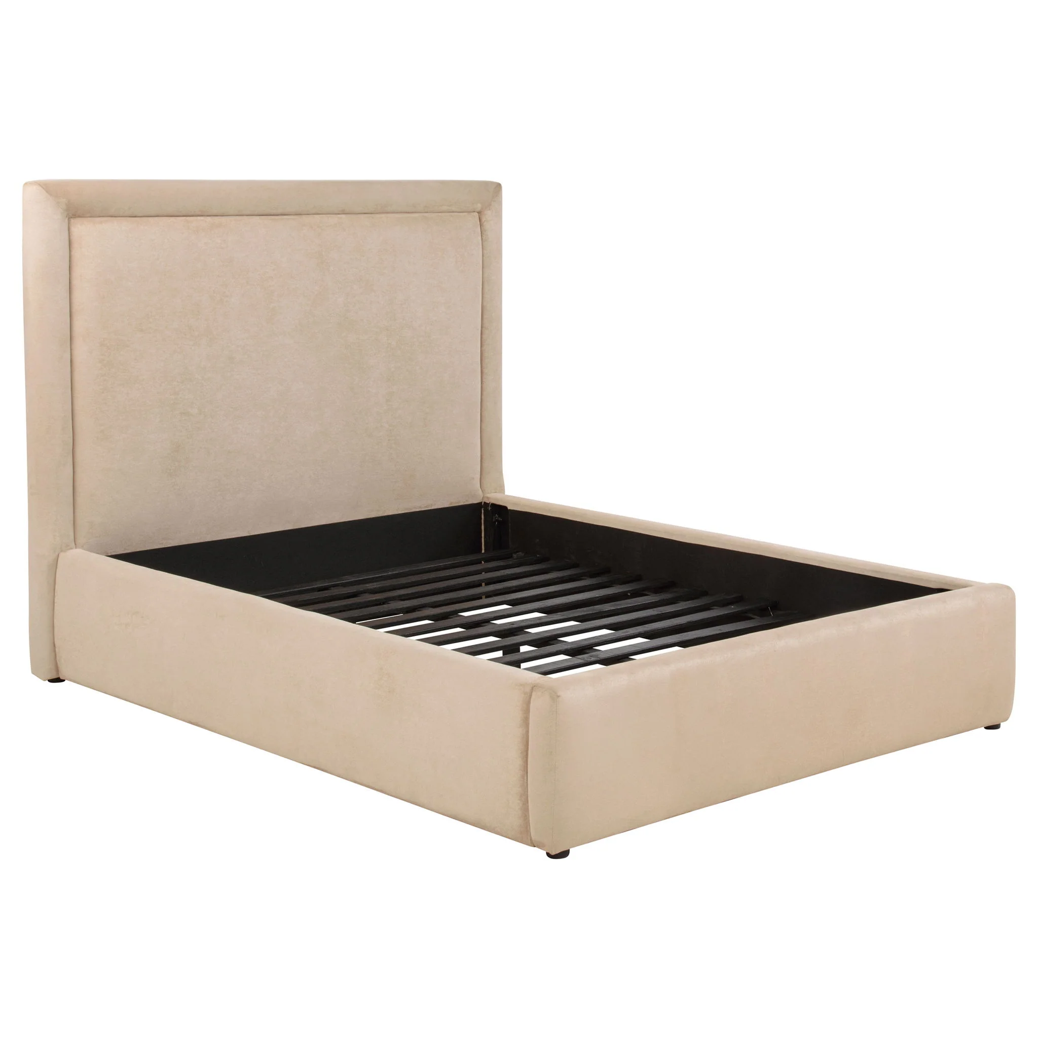 Lawson 54-inch Upholstered Full Platform Bed Light Saddle