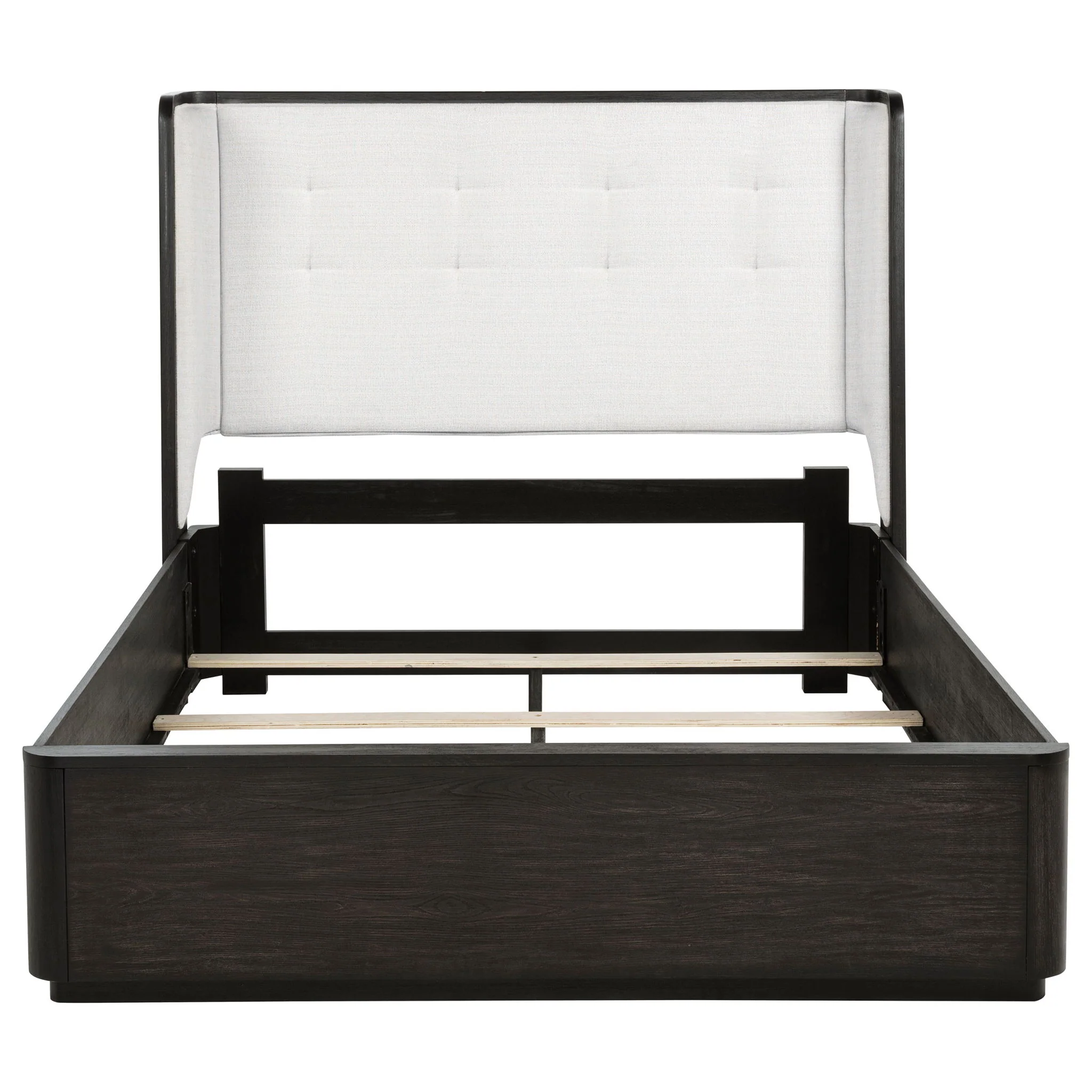 Leandro 55-inch Queen Wingback Bed Burnished Black - Image 2