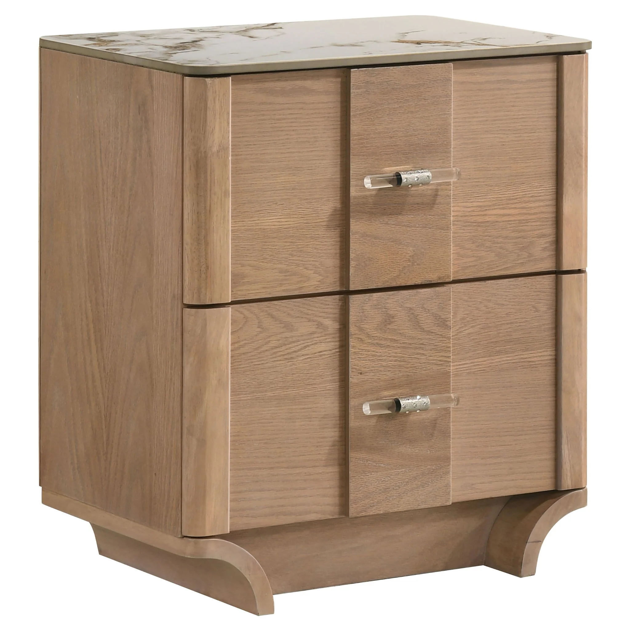 Leanne 4-piece Queen Bedroom Set Light Oak - Image 2
