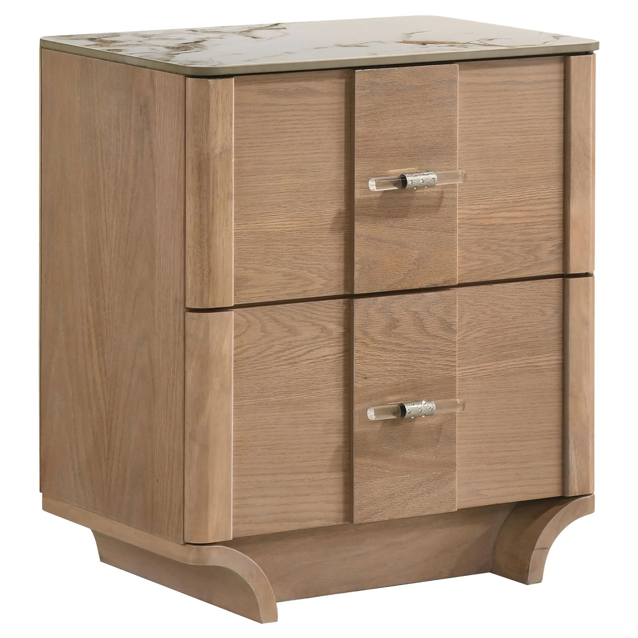 Leanne 5-piece Eastern King Bedroom Set Light Oak - Image 4
