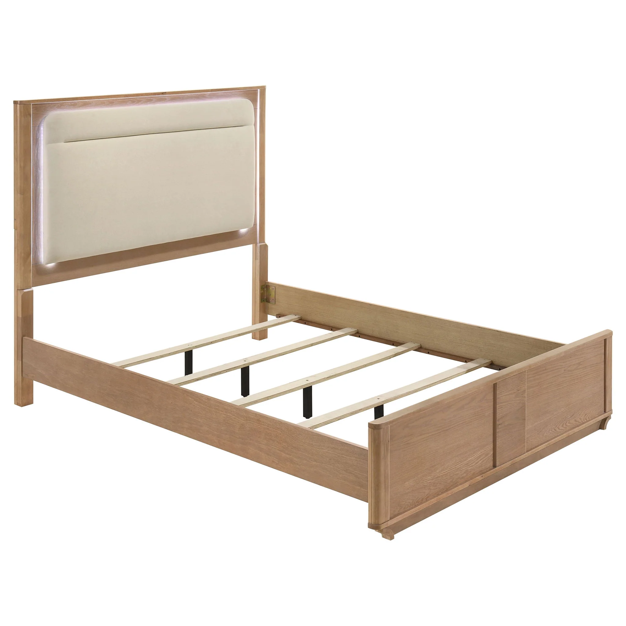 Leanne 5-piece Queen Bedroom Set Light Oak - Image 3