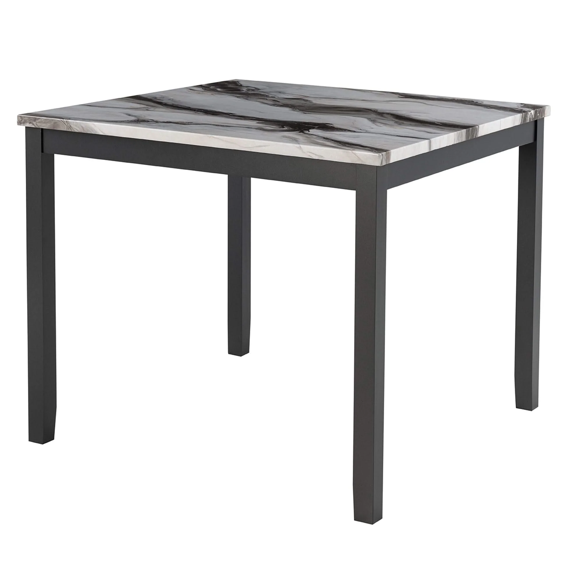Leoncia - Bar Table And 4 Bar Stools - Espresso / White - Image 3