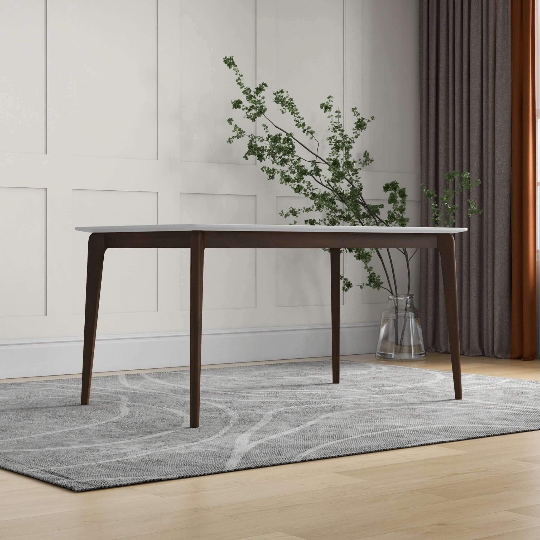 Levi - Modern Style Rectangular Dining Kitchen Table - Image 9
