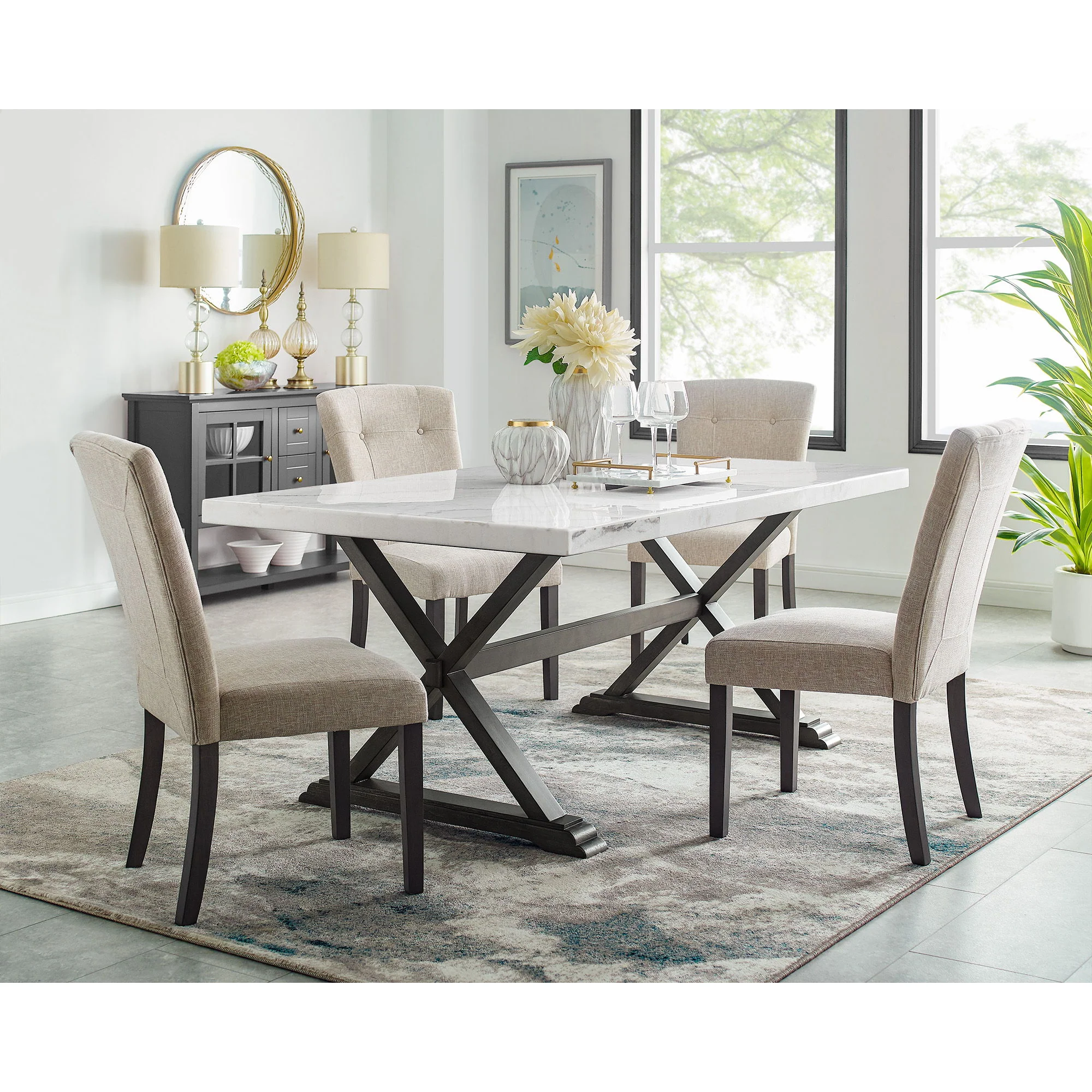 Lexi - Dining Table - White - Image 2