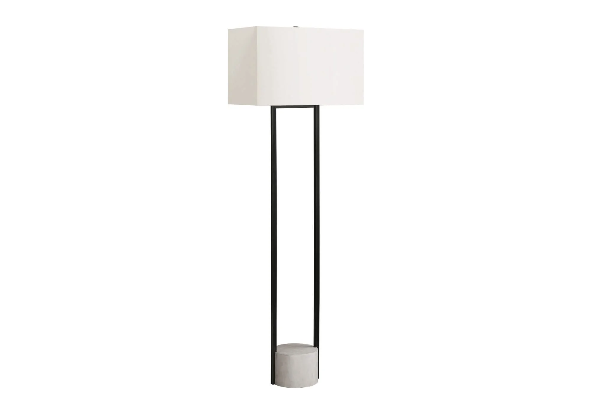 Lighting, Floor Lamp, Contemporary - Black / Beige - Image 2