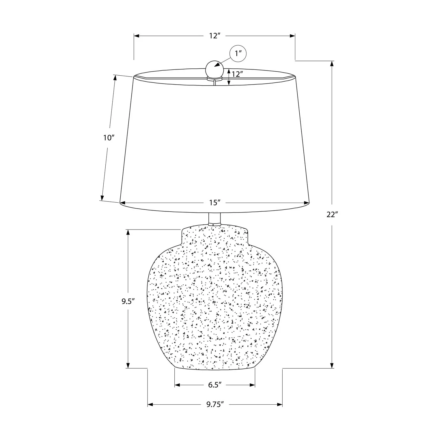 Lighting, Table Lamp, Concrete, Modern - Cream - Image 3