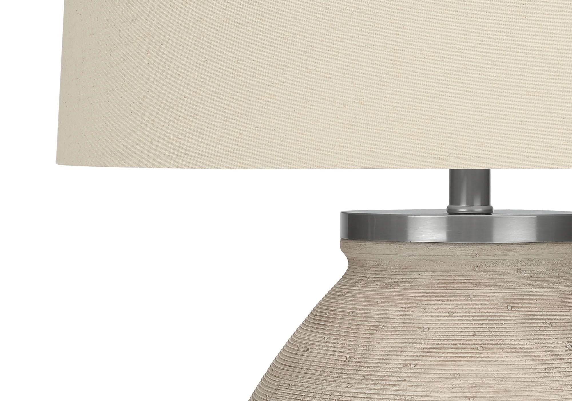 Lighting, Table Lamp, Concrete, Resin, Contemporary - Cream - Image 3