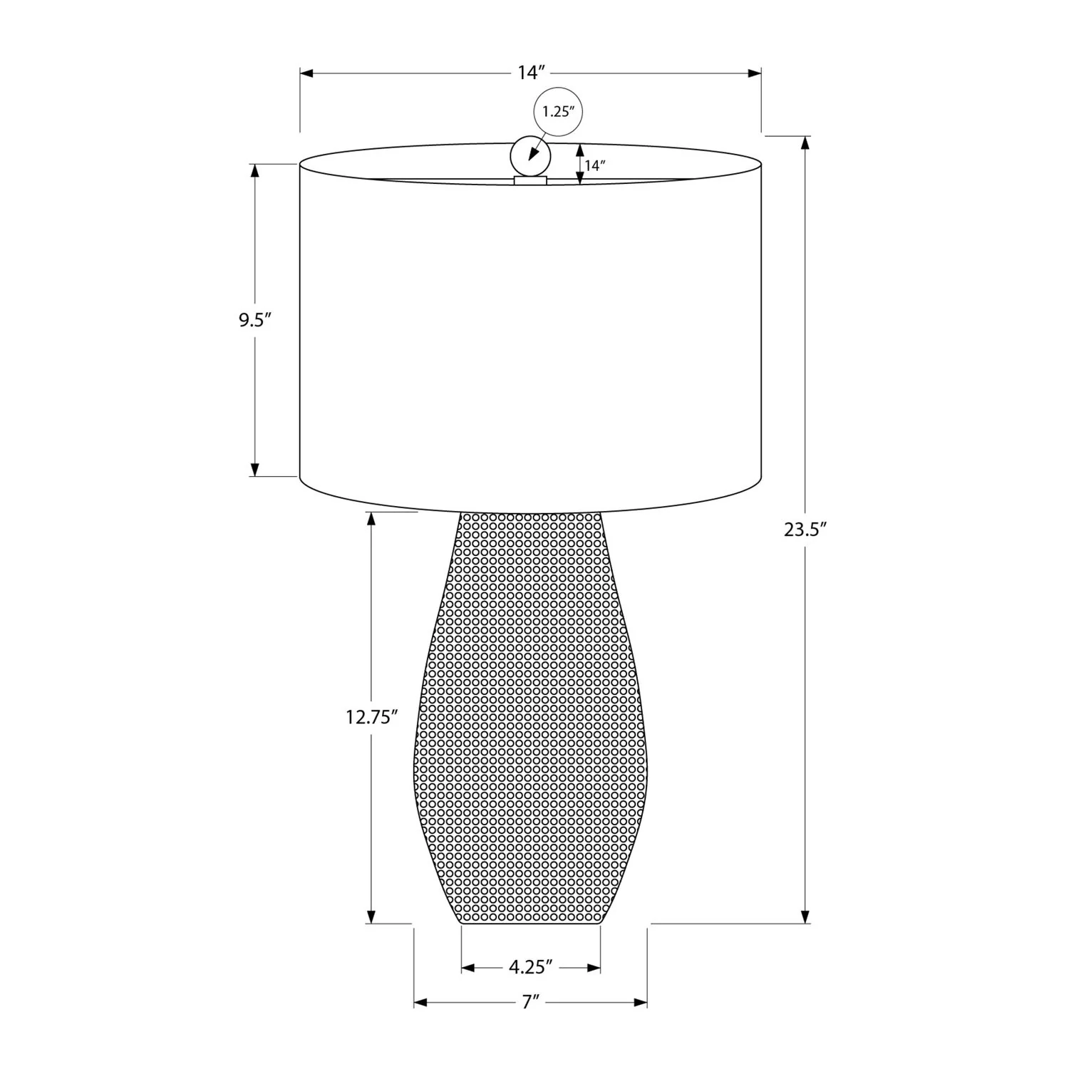 Lighting, Table Lamp, Resin, Contemporary - Black - Image 3
