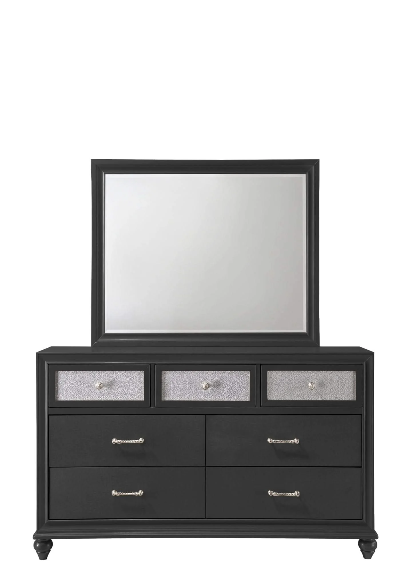 Lila - Queen 4 Piece Bedroom Set - Black - Image 2