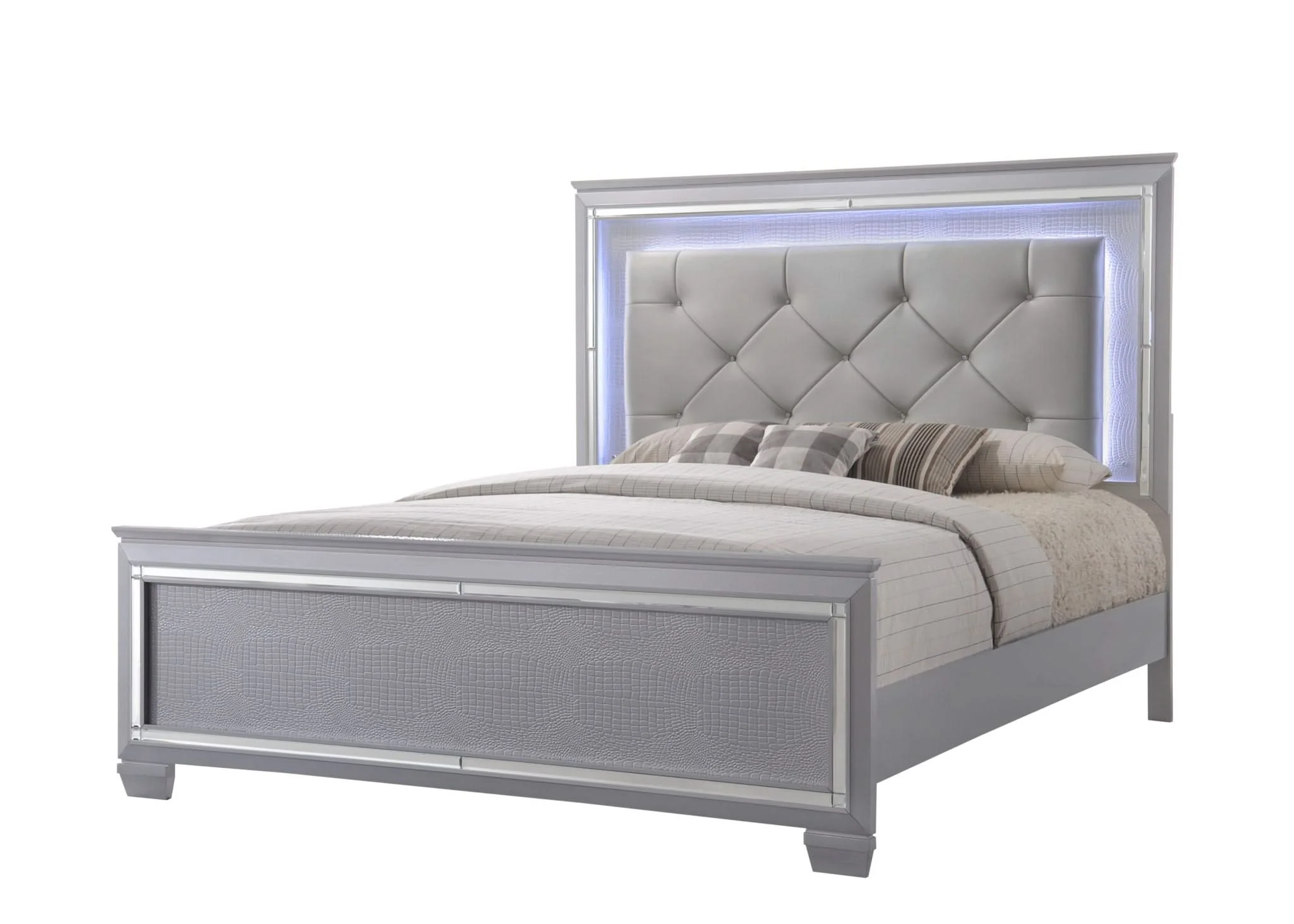 Lillian - California King 4 Piece Bedroom Set - Gray - Image 2