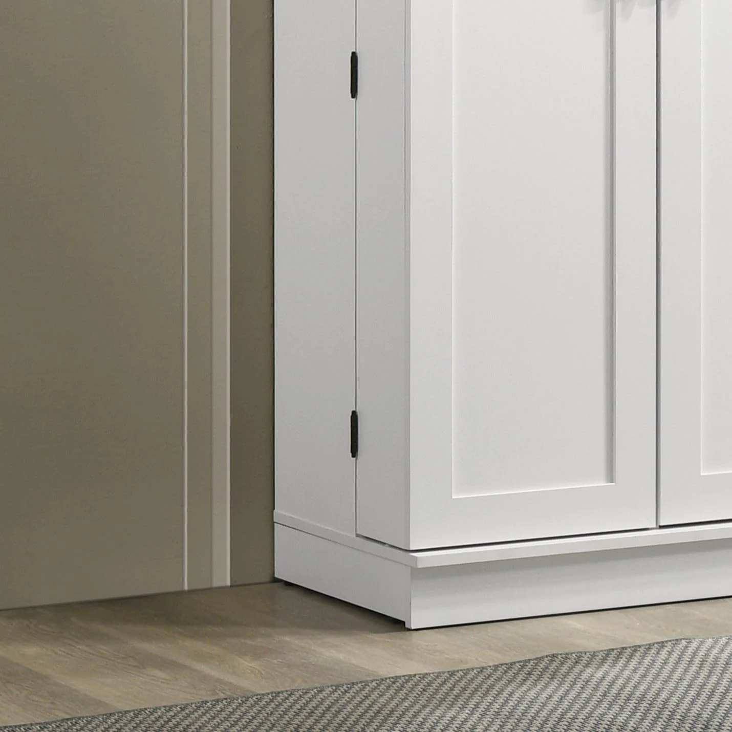 Lincoln - Storage Cabinet With Swing Out Storage Door - White - Image 4