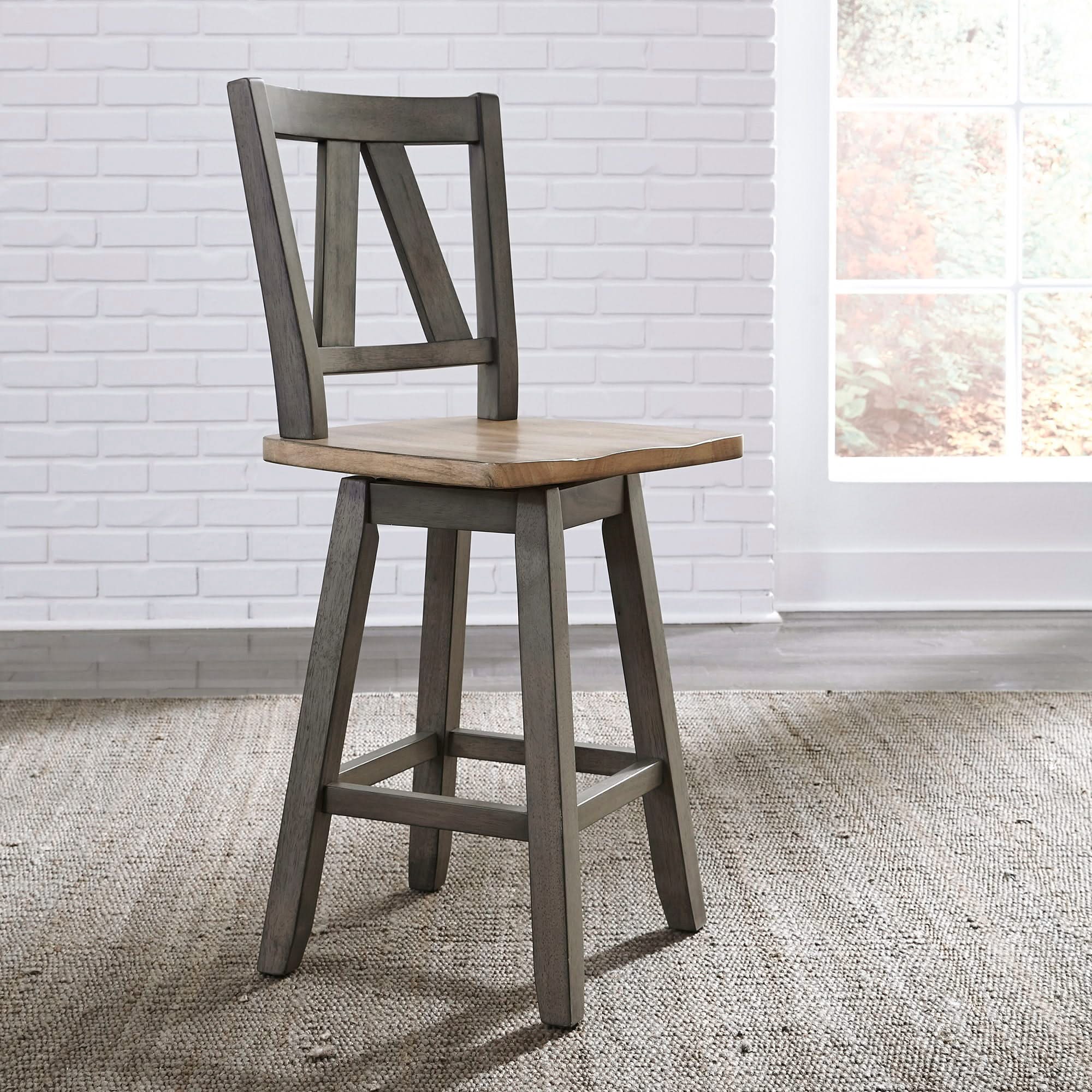 Lindsey Farm - Counter Height Swivel Chair (RTA) - Image 9
