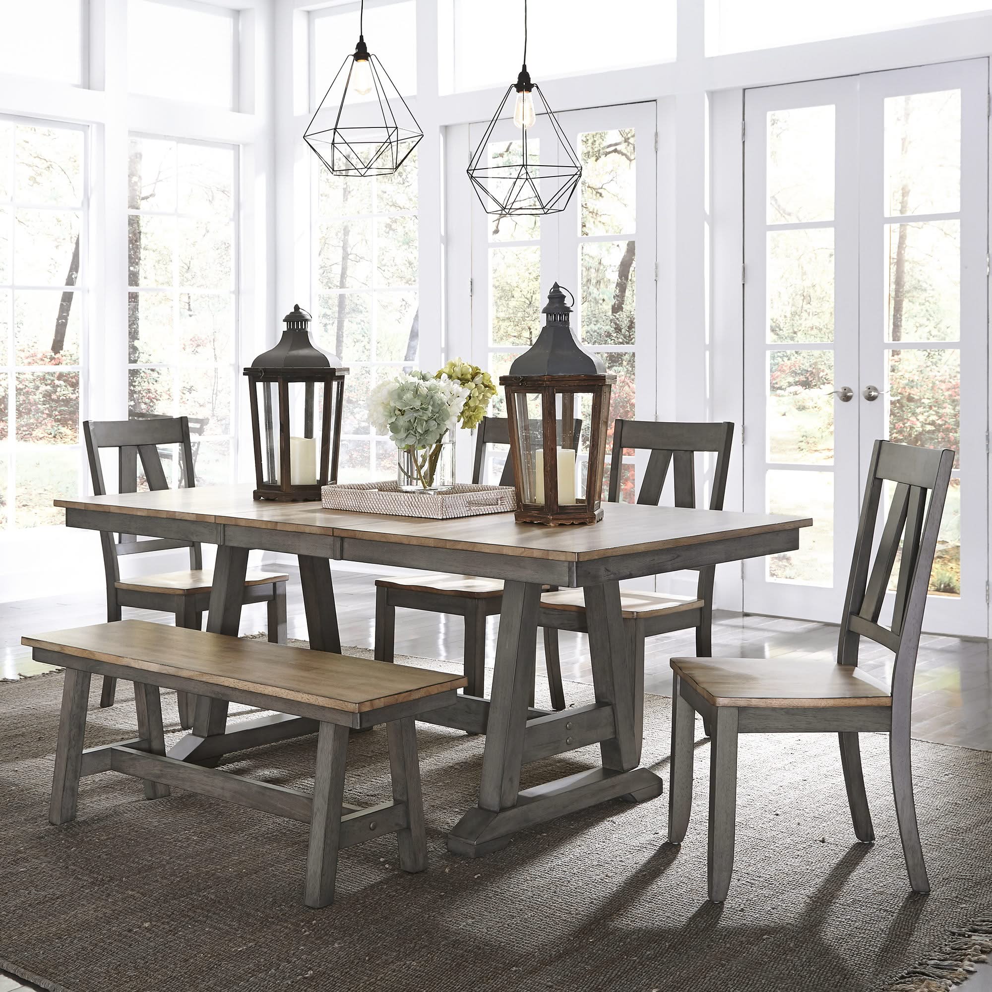 Lindsey Farm - Trestle Table Set - Image 8
