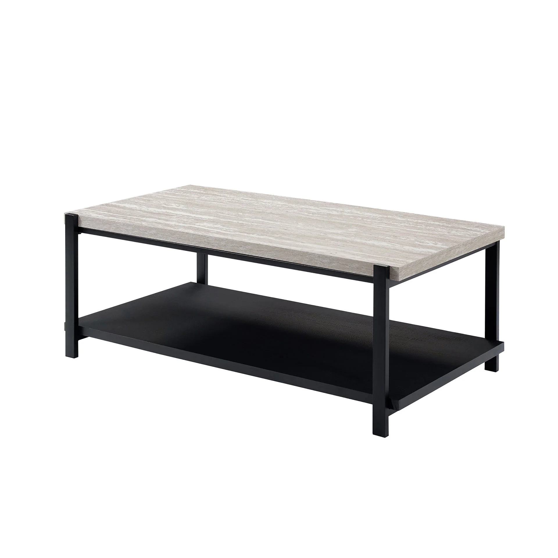 Linea - 3 Piece Occasional Set (1 Coffee & 2 End Tables) - Light Gray - Image 2