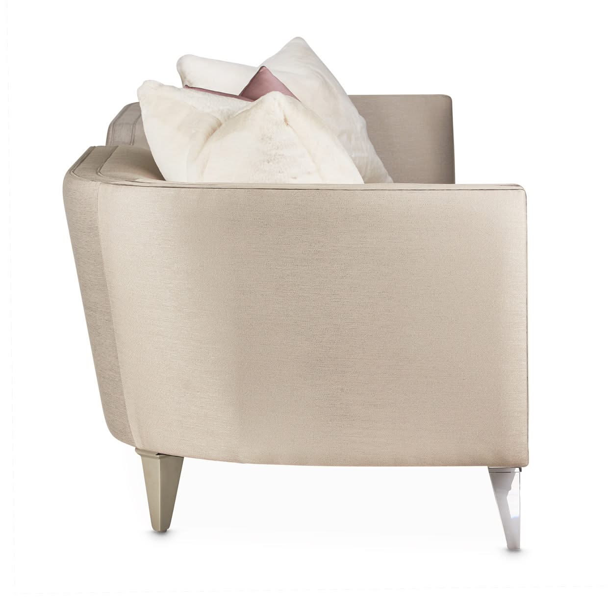 Linea - Sofa - Metallic / Silver Mist - Image 4