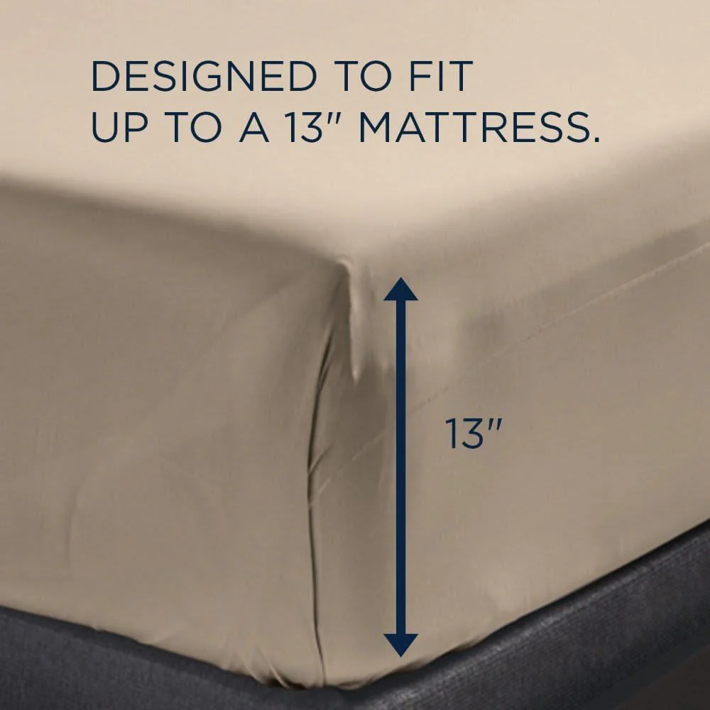 Linens - Tempur-Pedic ProPerformance Sheet Set - Sandstone - Image 4