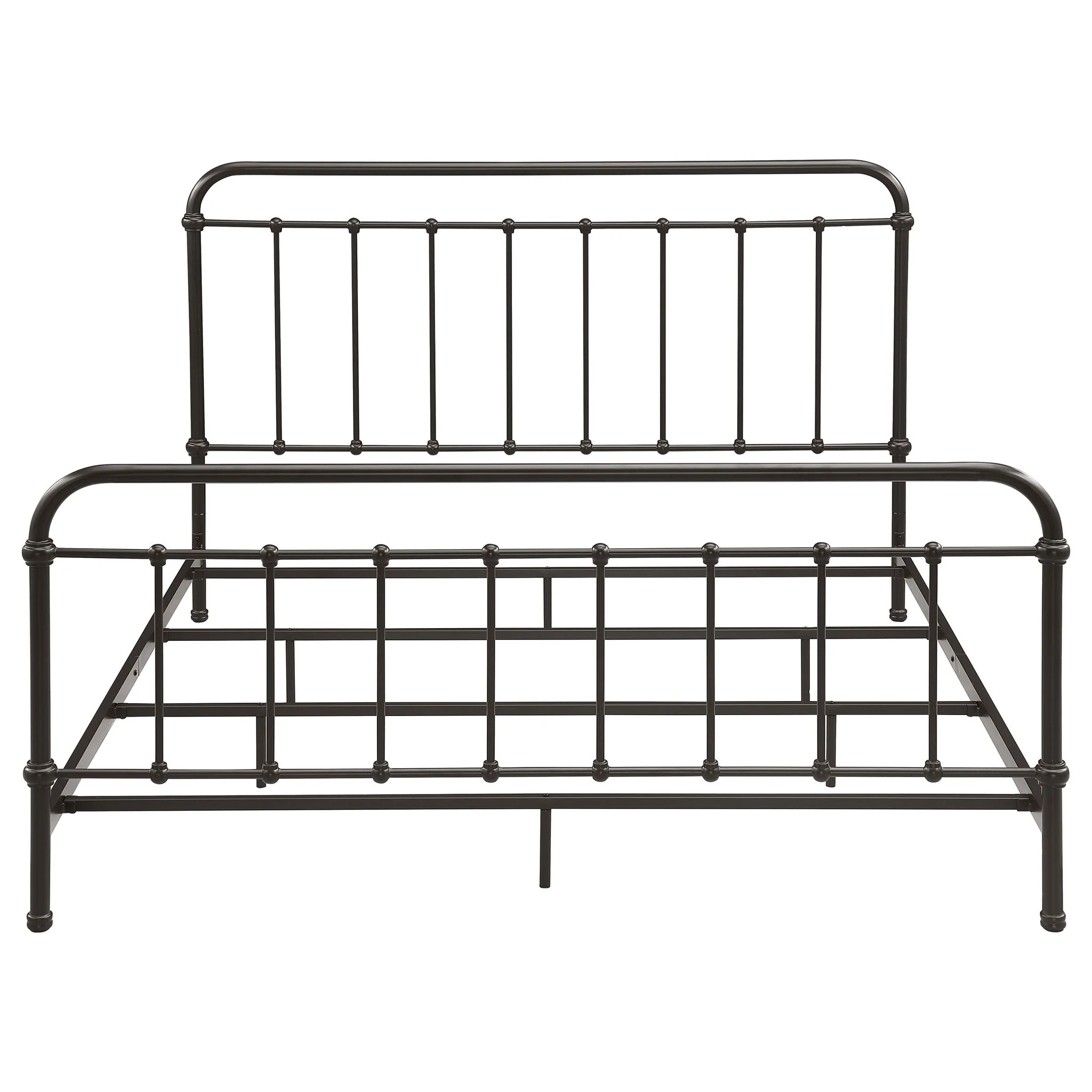 Livingston Metal Eastern King Open Frame Bed Dark Bronze - Image 4