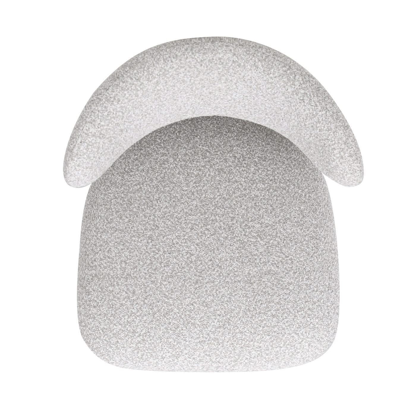 Locke - Modern Upholstered Counter Stool With Frame - Salt / Pepper - Image 2