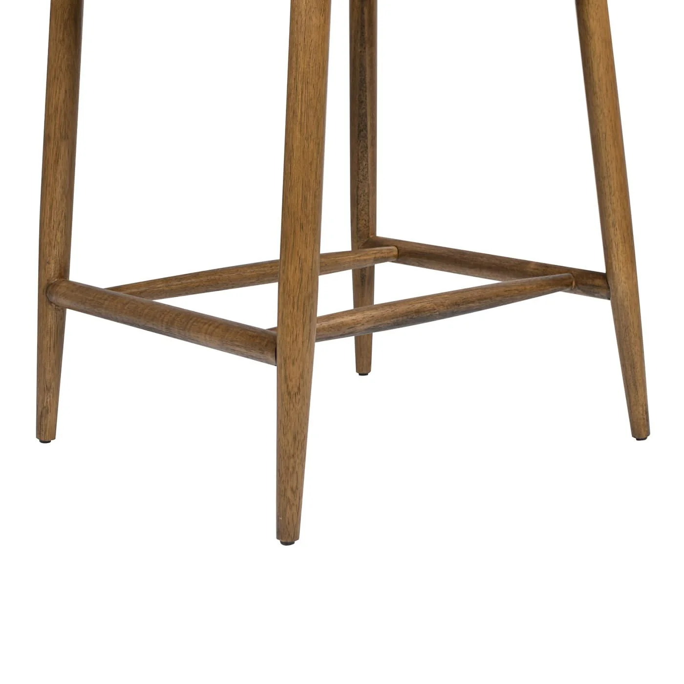 Locke - Modern Upholstered Counter Stool With Frame - Salt / Pepper - Image 3
