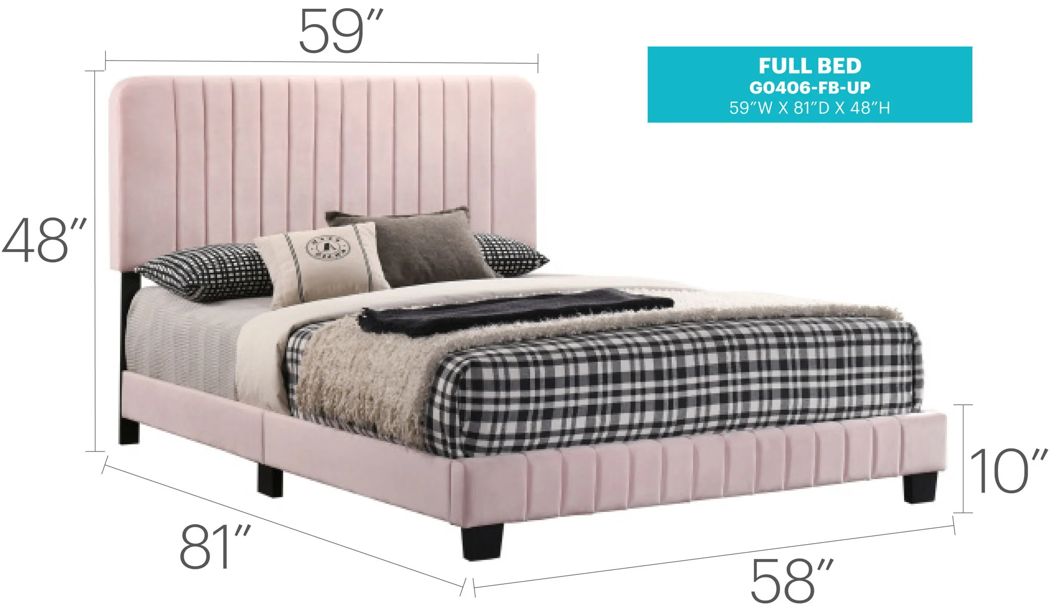 Channel Tufted Bed - Image 17