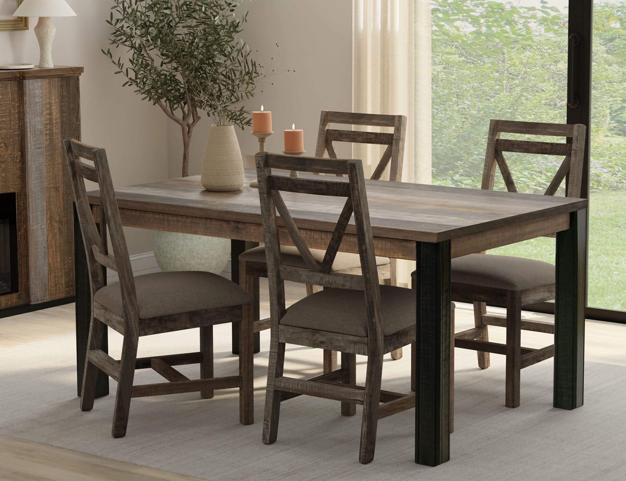Loft - Table - Two Tone Gray / Brown - Image 3