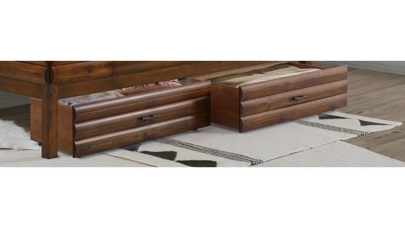 LOG CABIN DWRS- WALNUT/SILVER - Image 2