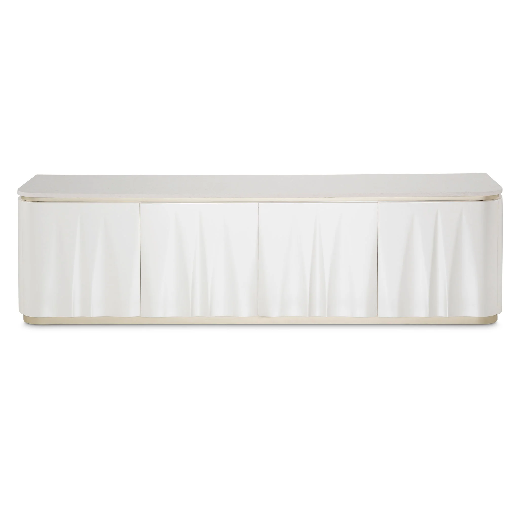 London Place - Media Cabinet - Creamy Pearl - Image 3