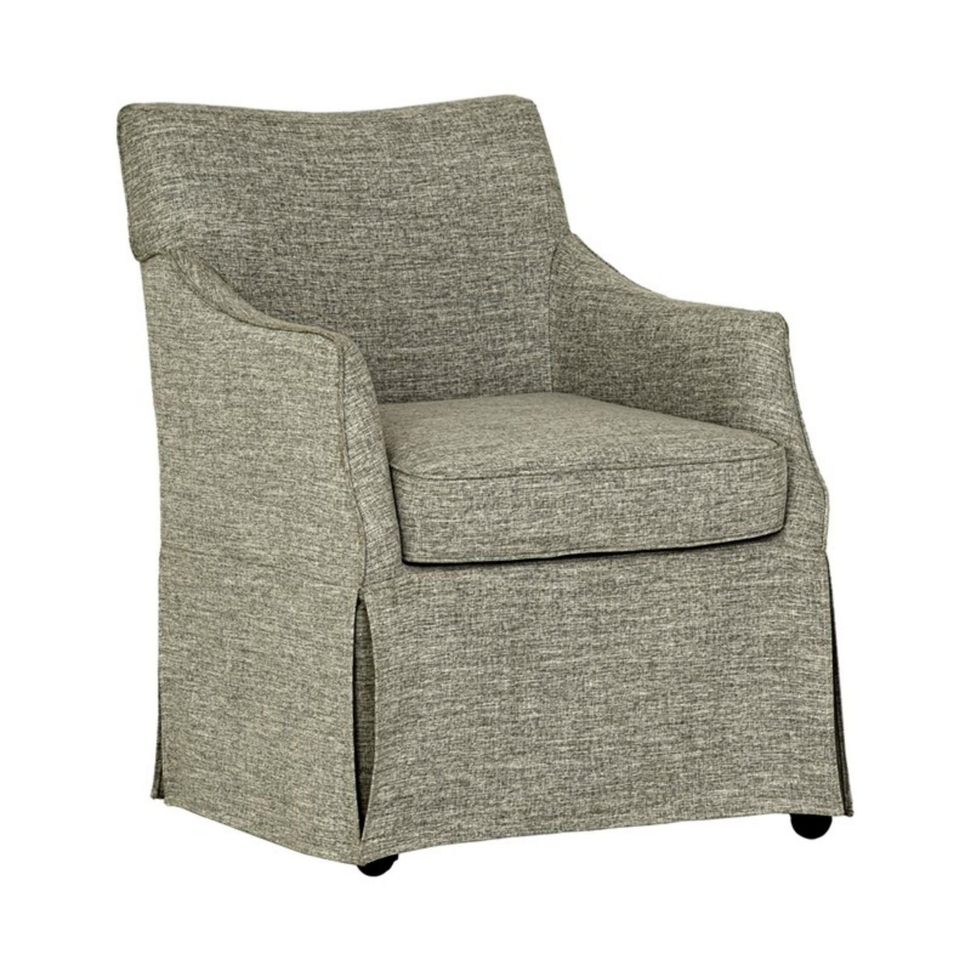 London - Upholstered Skirted Dining Arm Chair - Image 2