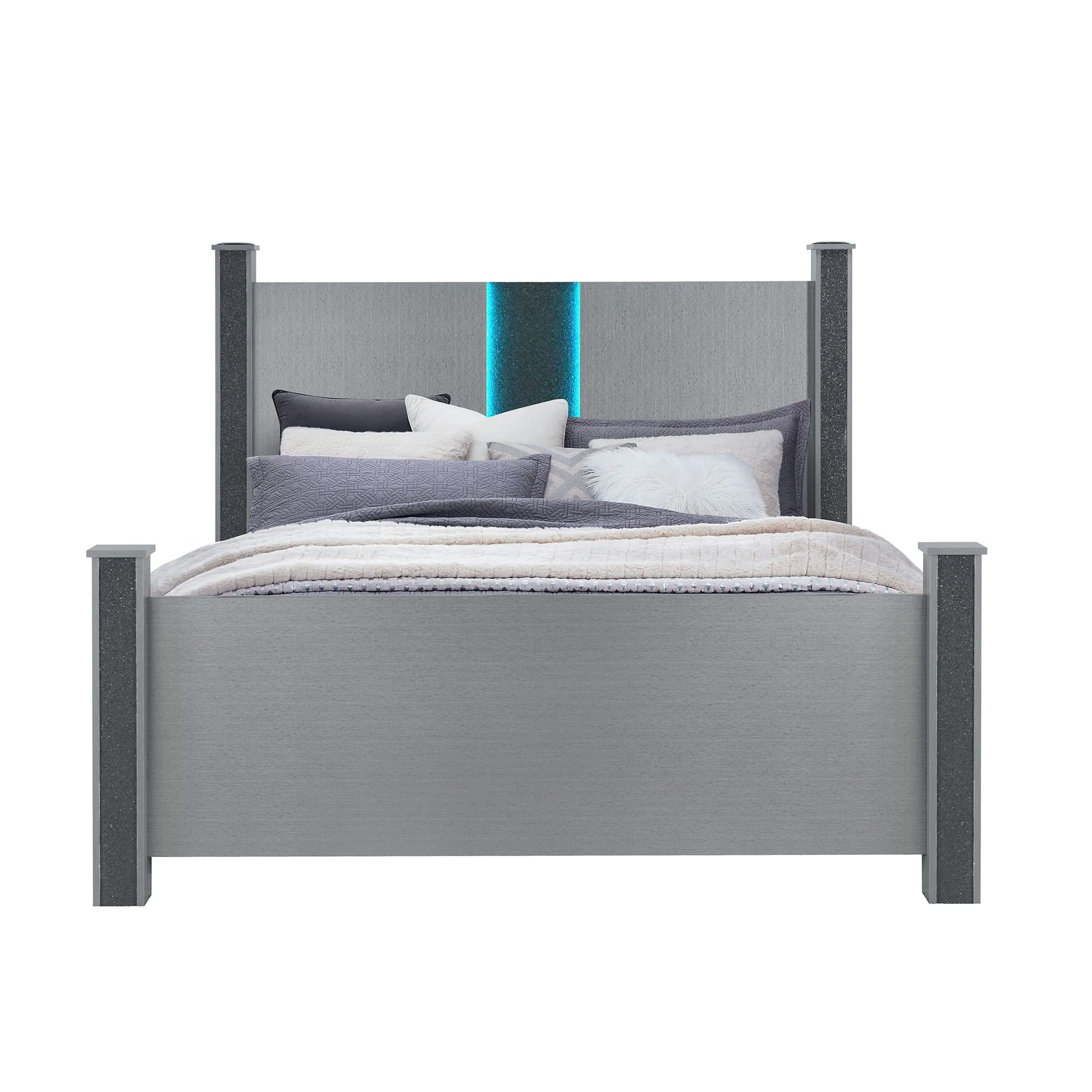 Lorenzo - Bed With Speakers And Glittered Detailing - Image 4