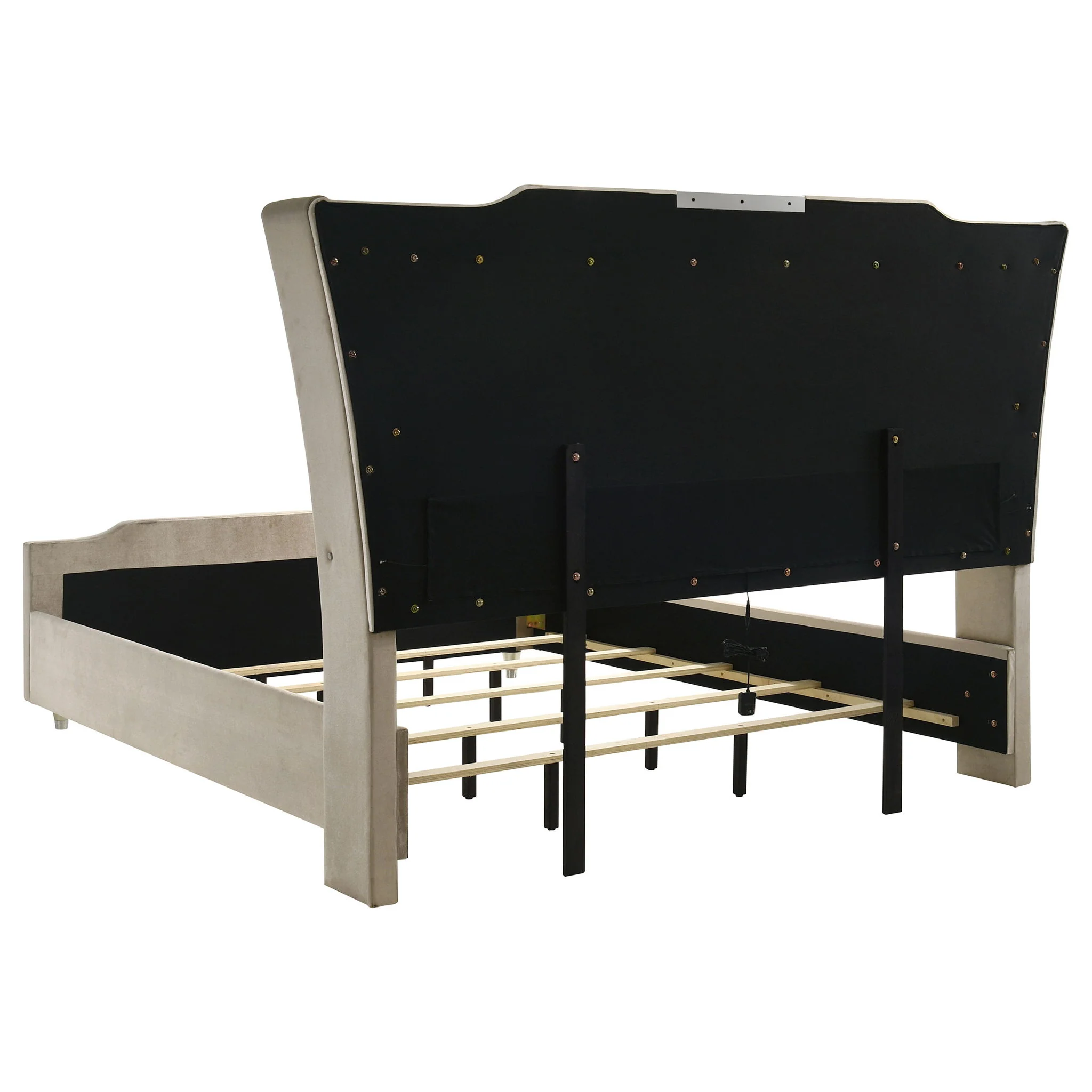 Lorient 4-piece California King Bedroom Set Ivory and Camel - Image 3