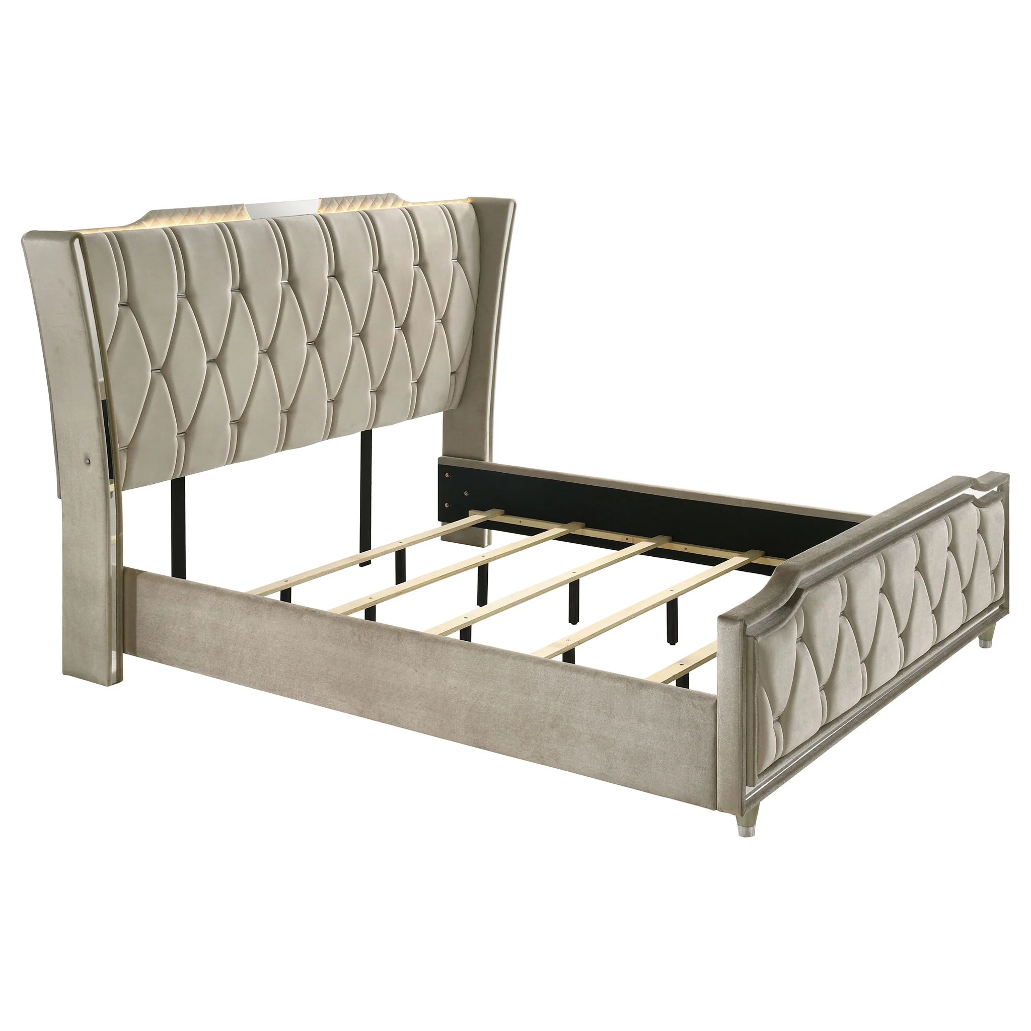Lorient 5-piece California King Bedroom Set Ivory and Camel - Image 2