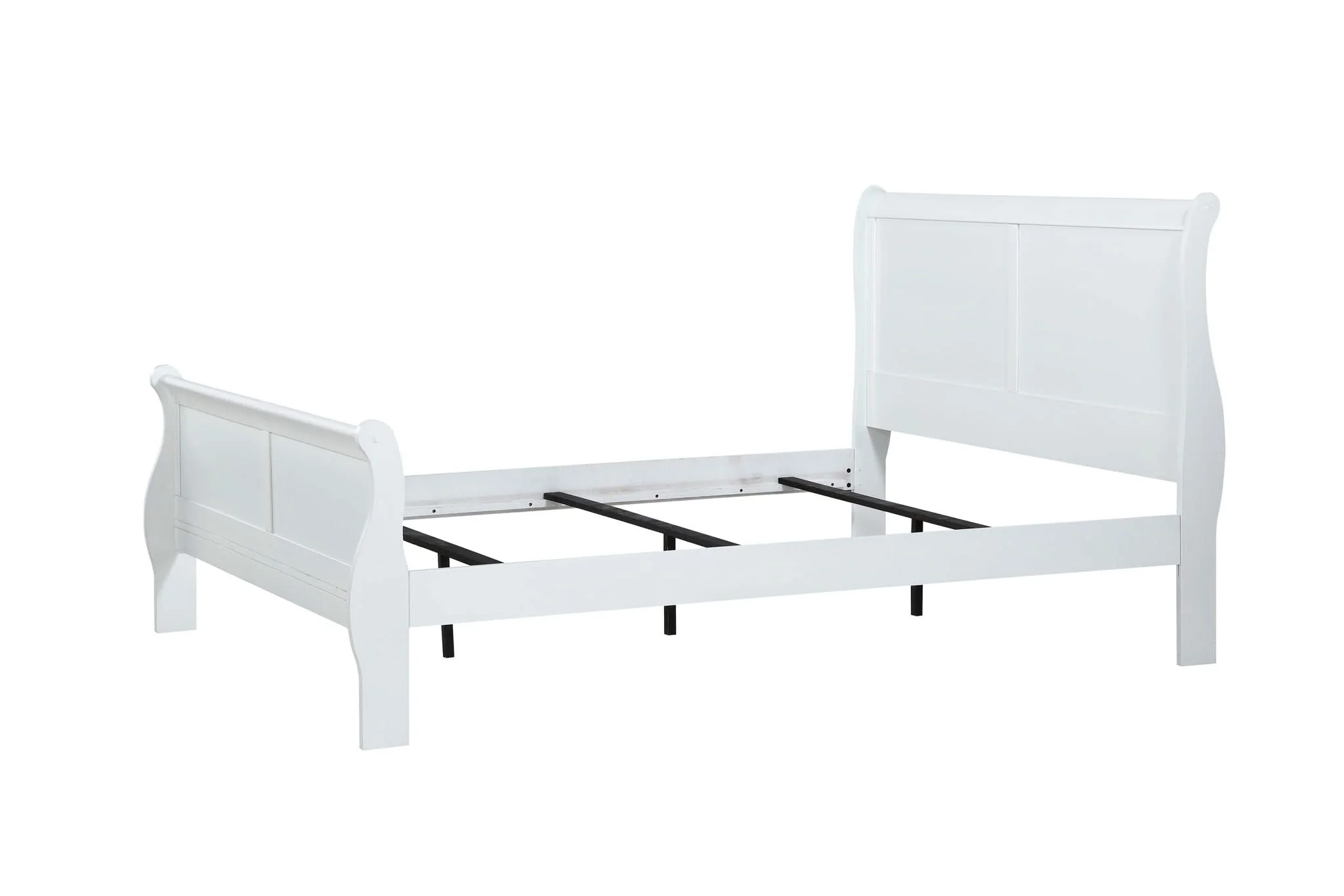 Louis Philip - King 4 Piece Bedroom Set - White - Image 4