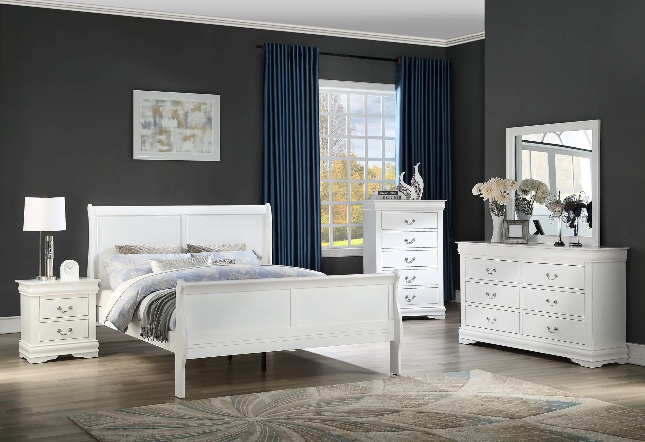 Louis Philip - Nightstand - White - Image 4