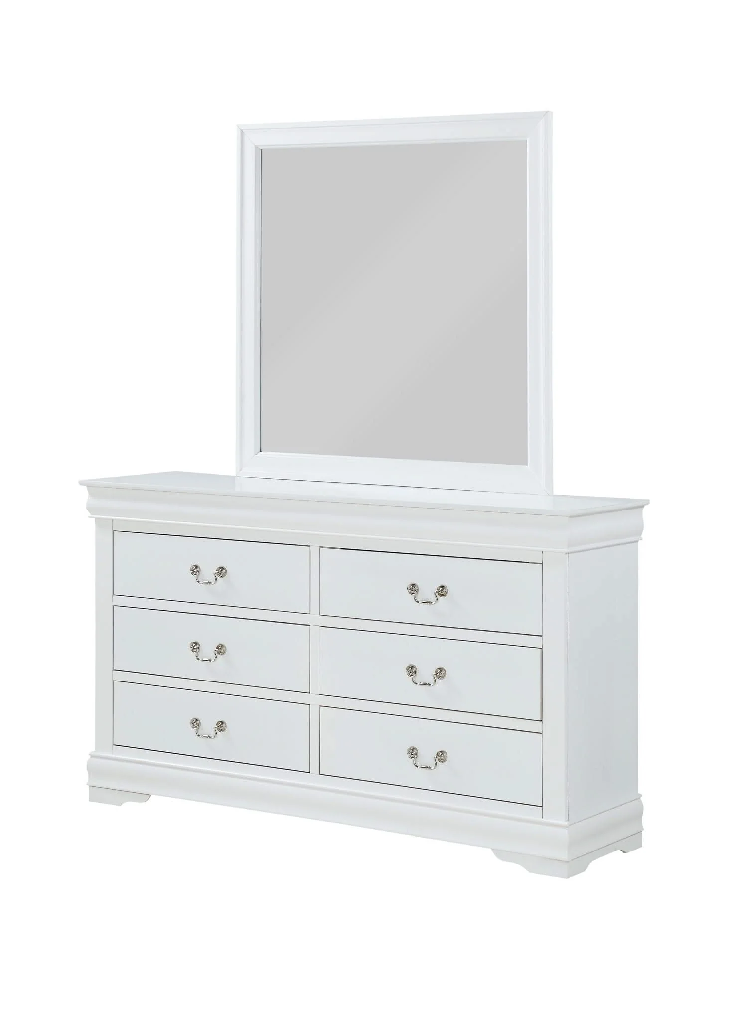 Louis Philip - Queen 5 Piece Bedroom Set - White - Image 3