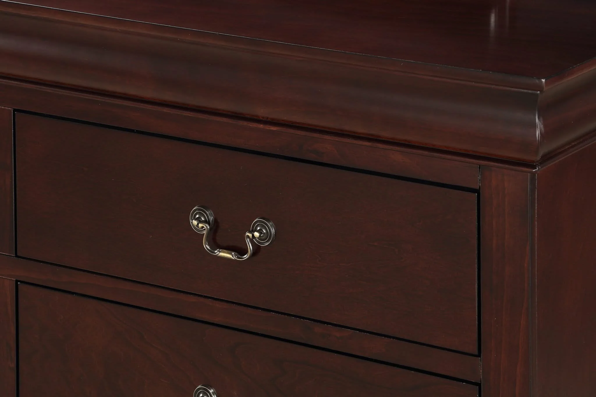 Louis Philip - Twin 5 Piece Bedroom Set - Cherry - Image 4