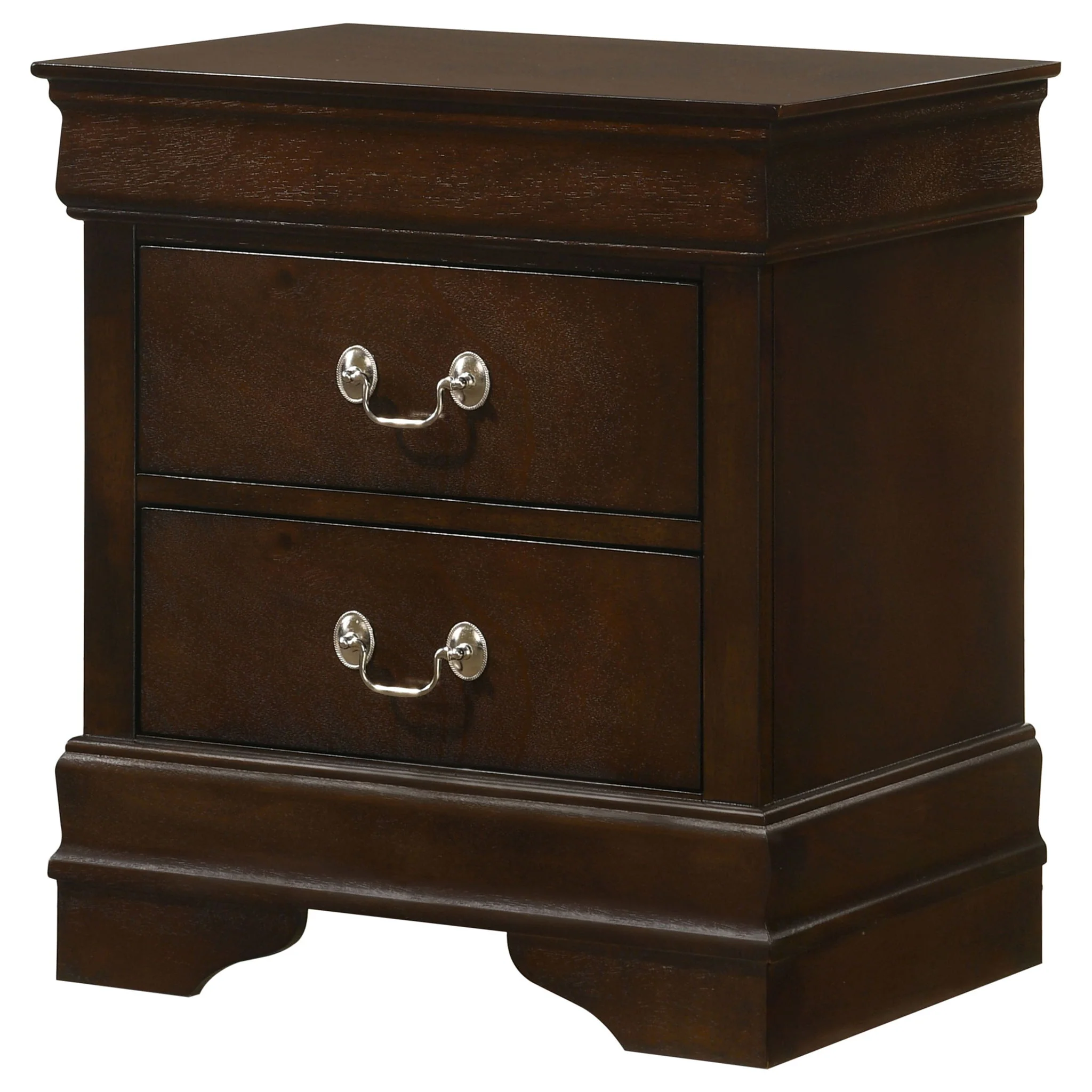 Louis Philippe 2-drawer Nightstand Cappuccino - Image 3