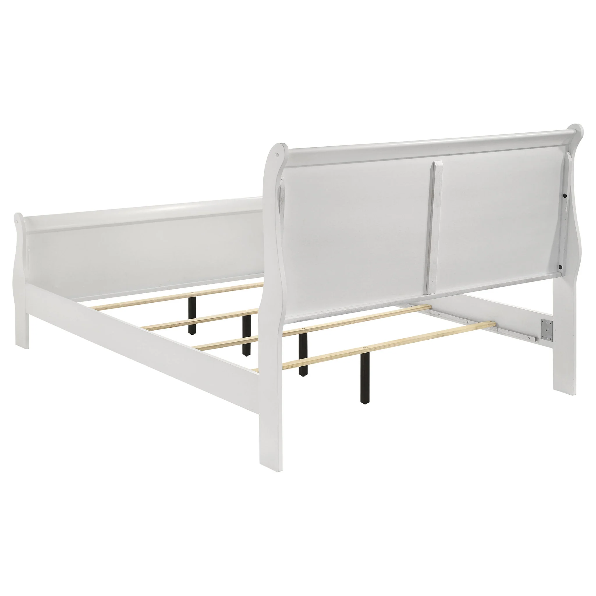 Louis Philippe 47-inch Queen Sleigh Panel Bed White - Image 2