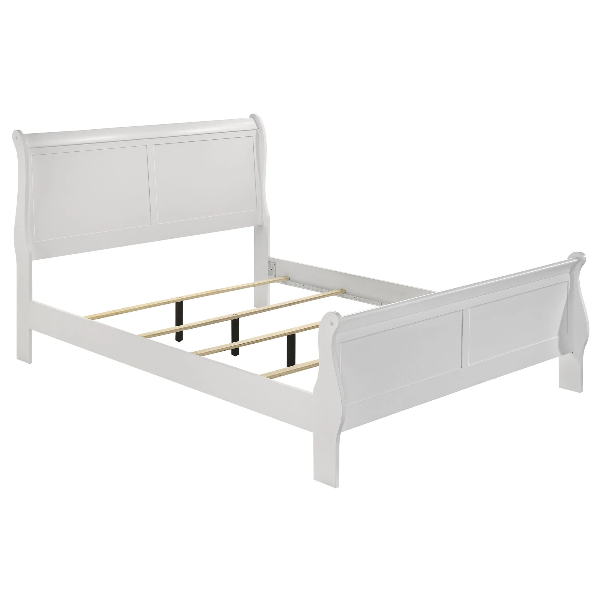 Louis Philippe 5-piece Full Bedroom Set White - Image 3