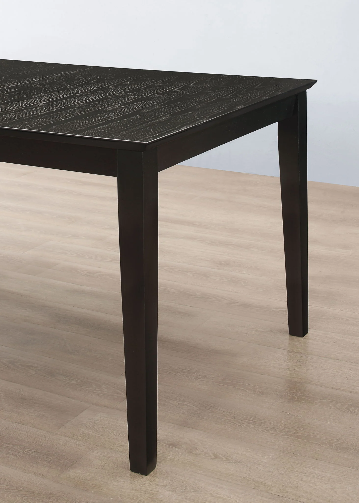 Louise Rectangular 78-inch Extension Leaf Dining Table Black - Image 3