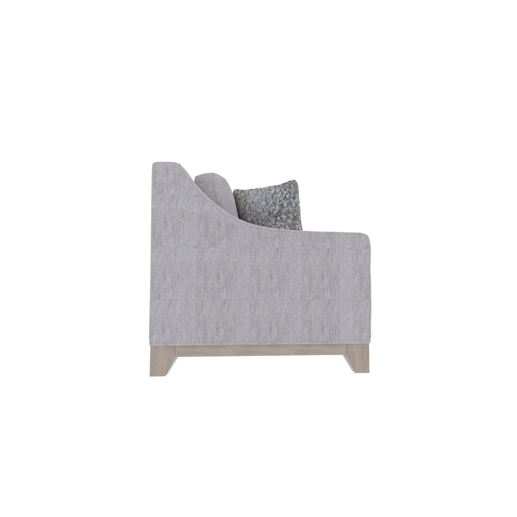 Loveseat With Casual Accent - Gray - Image 3