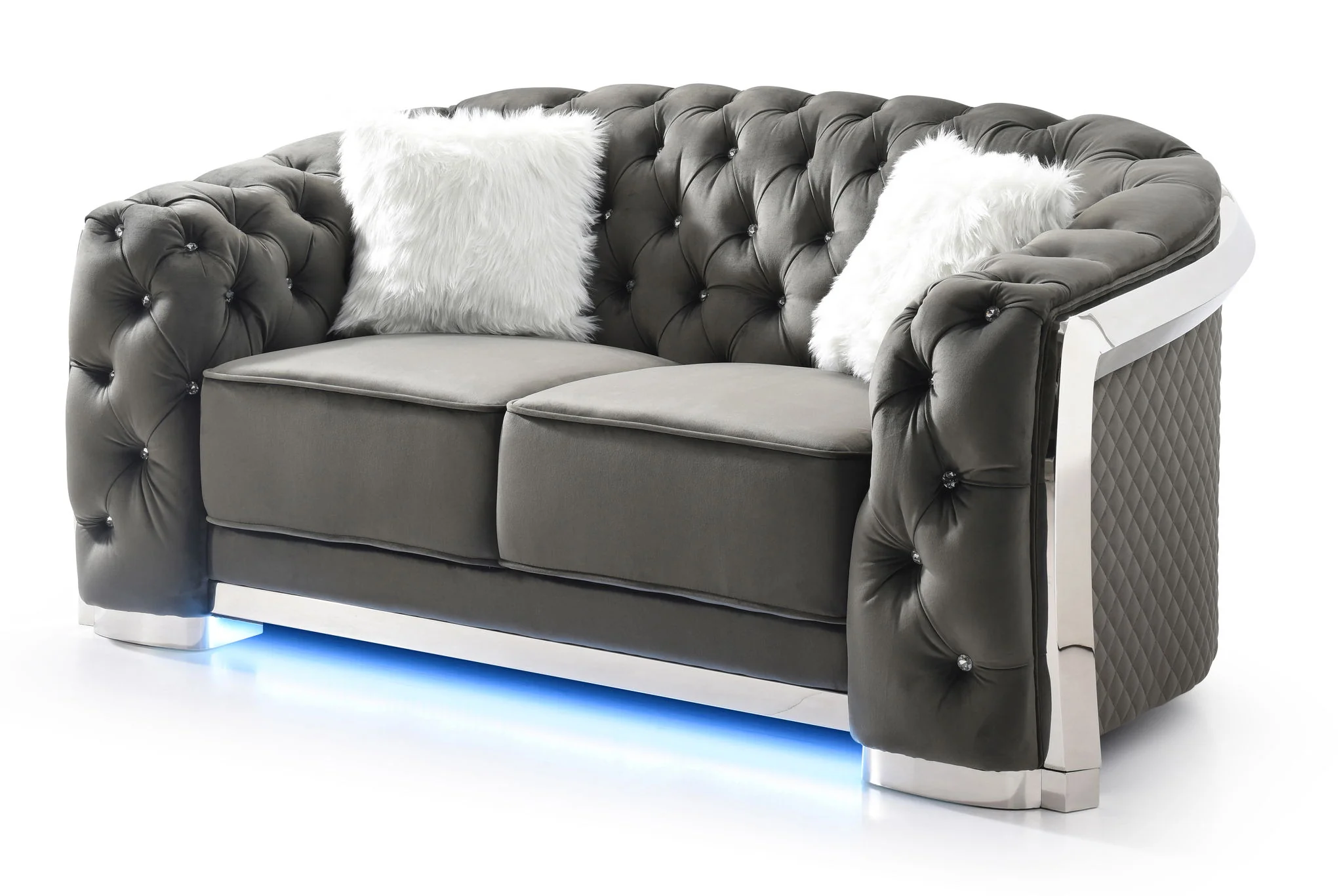 Loveseat With Flared Arms - Image 3