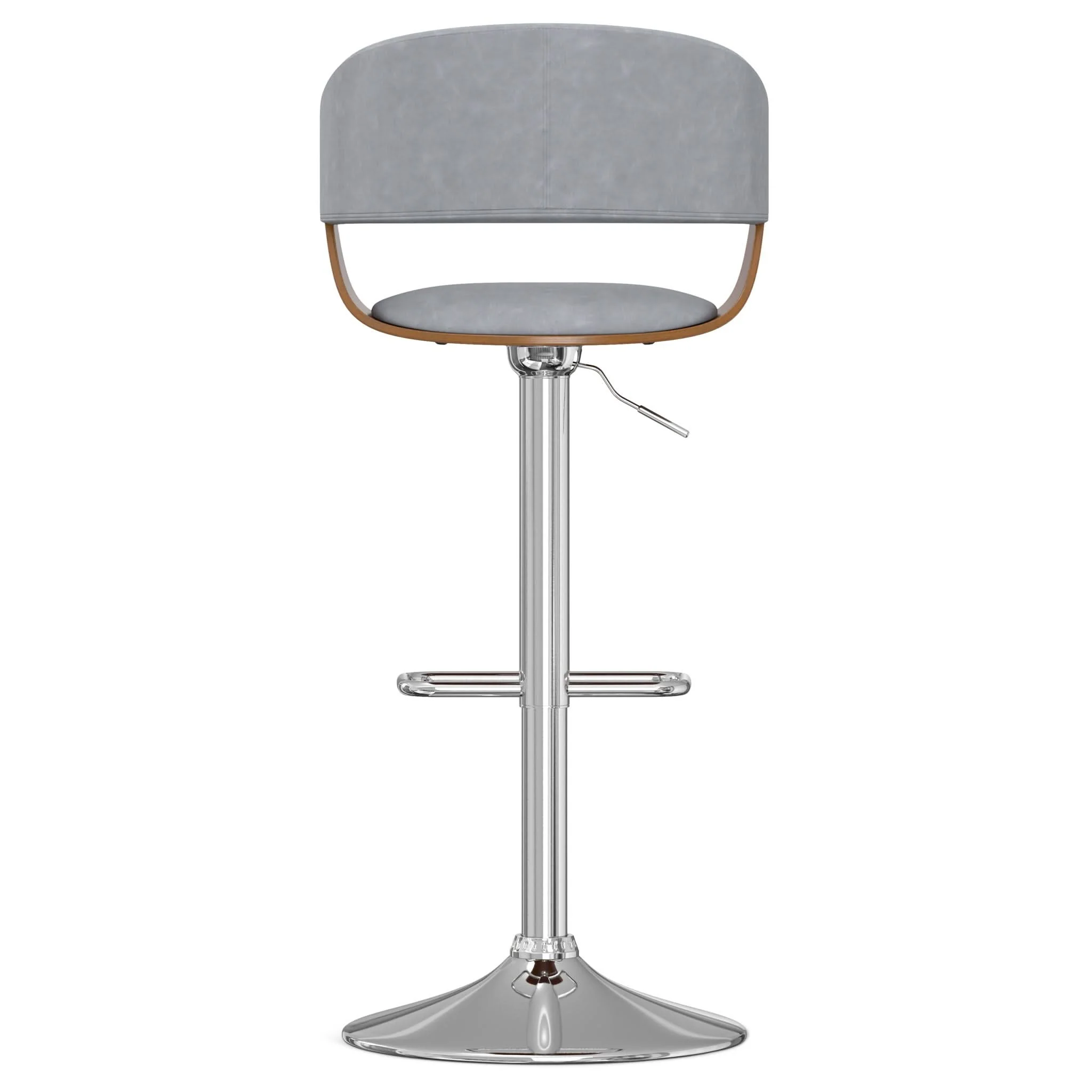 Lowell - Adjustable Swivel Bar Stool - Stone Gray - Image 4