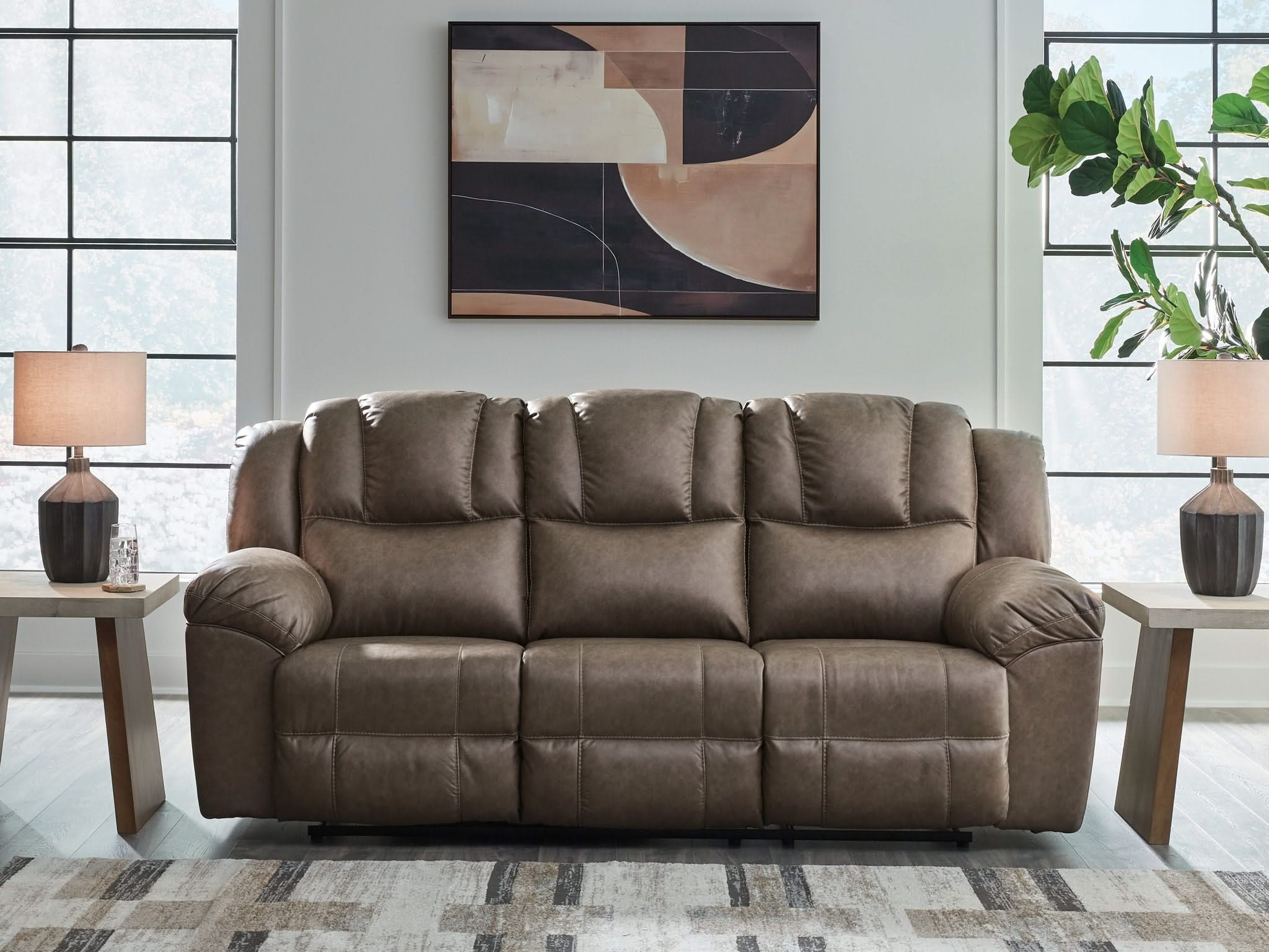 Lowilla - Reclining Sofa - Driftwood - Image 2