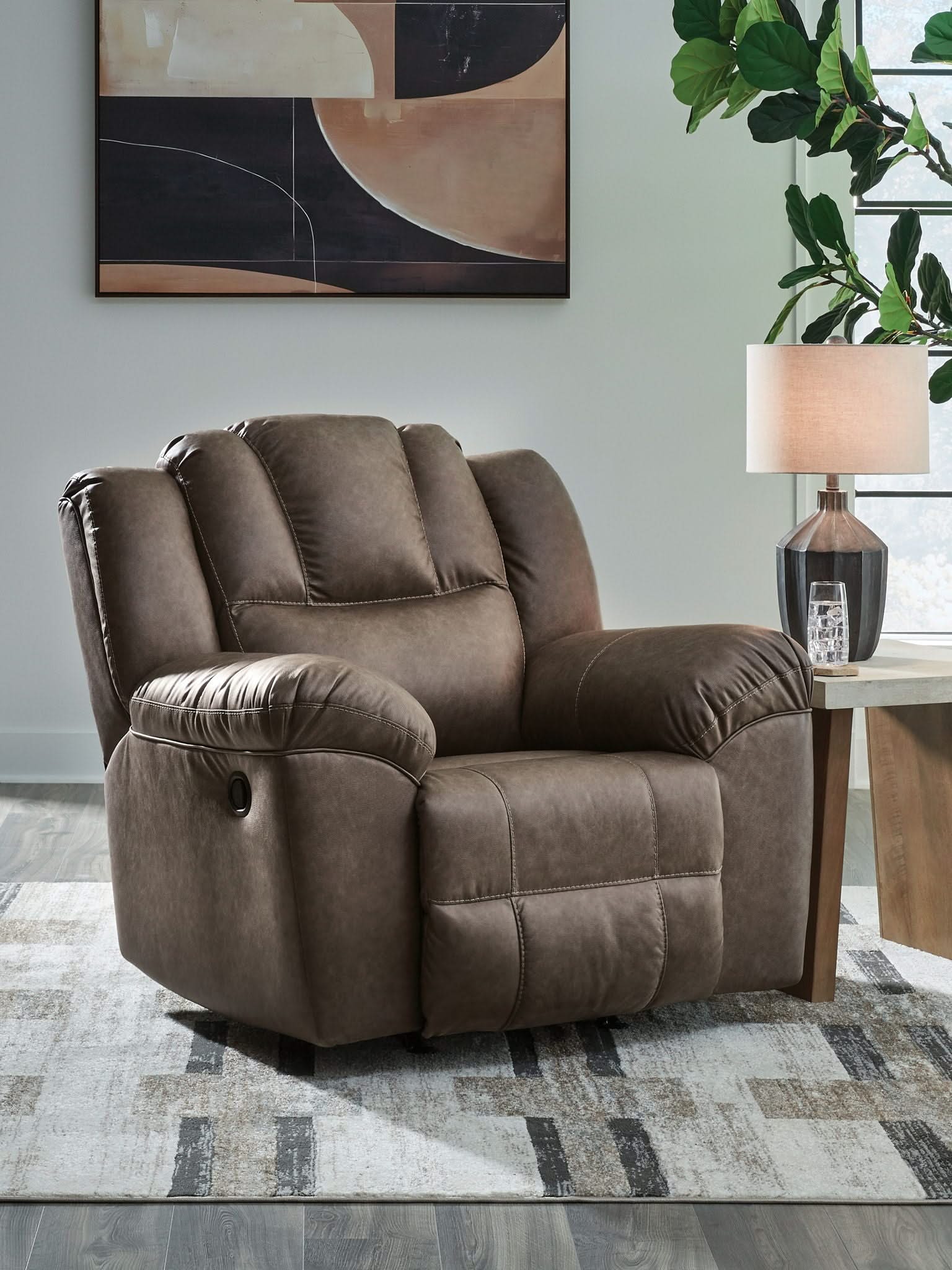 Lowilla - Rocker Recliner - Driftwood - Image 3