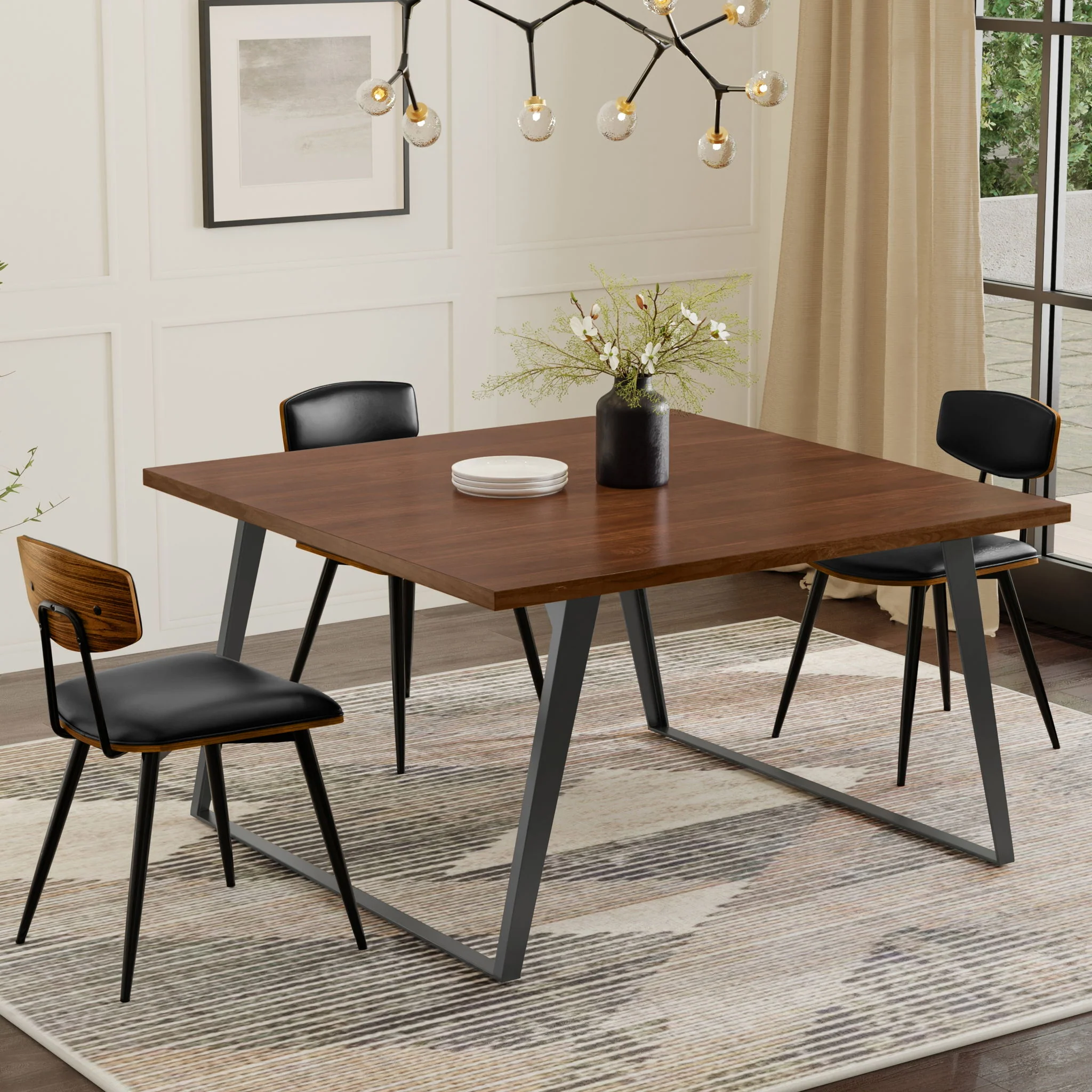 Lowry - Handcrafted Square Dining Table - Image 14