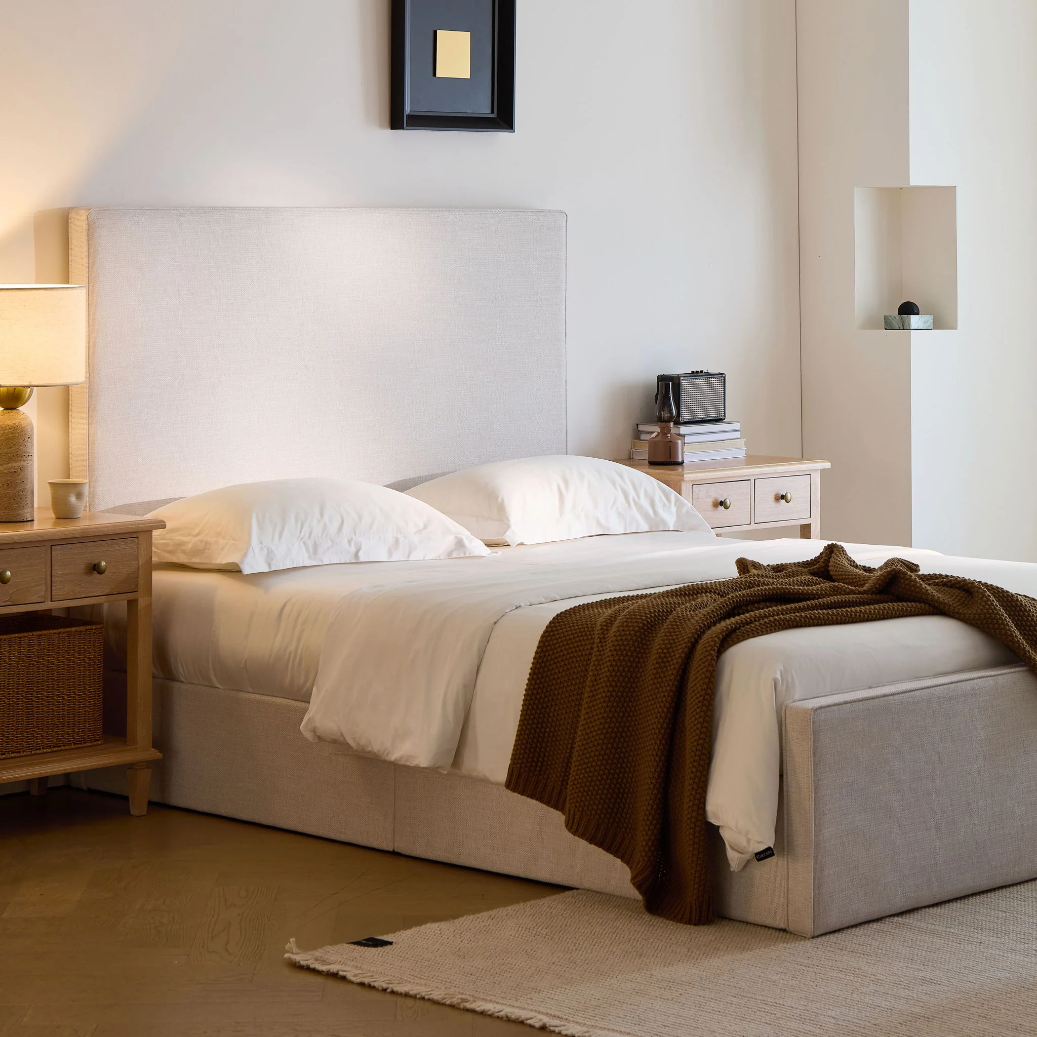 Lucas - Tall Headboard Upholstered Bed - Image 5