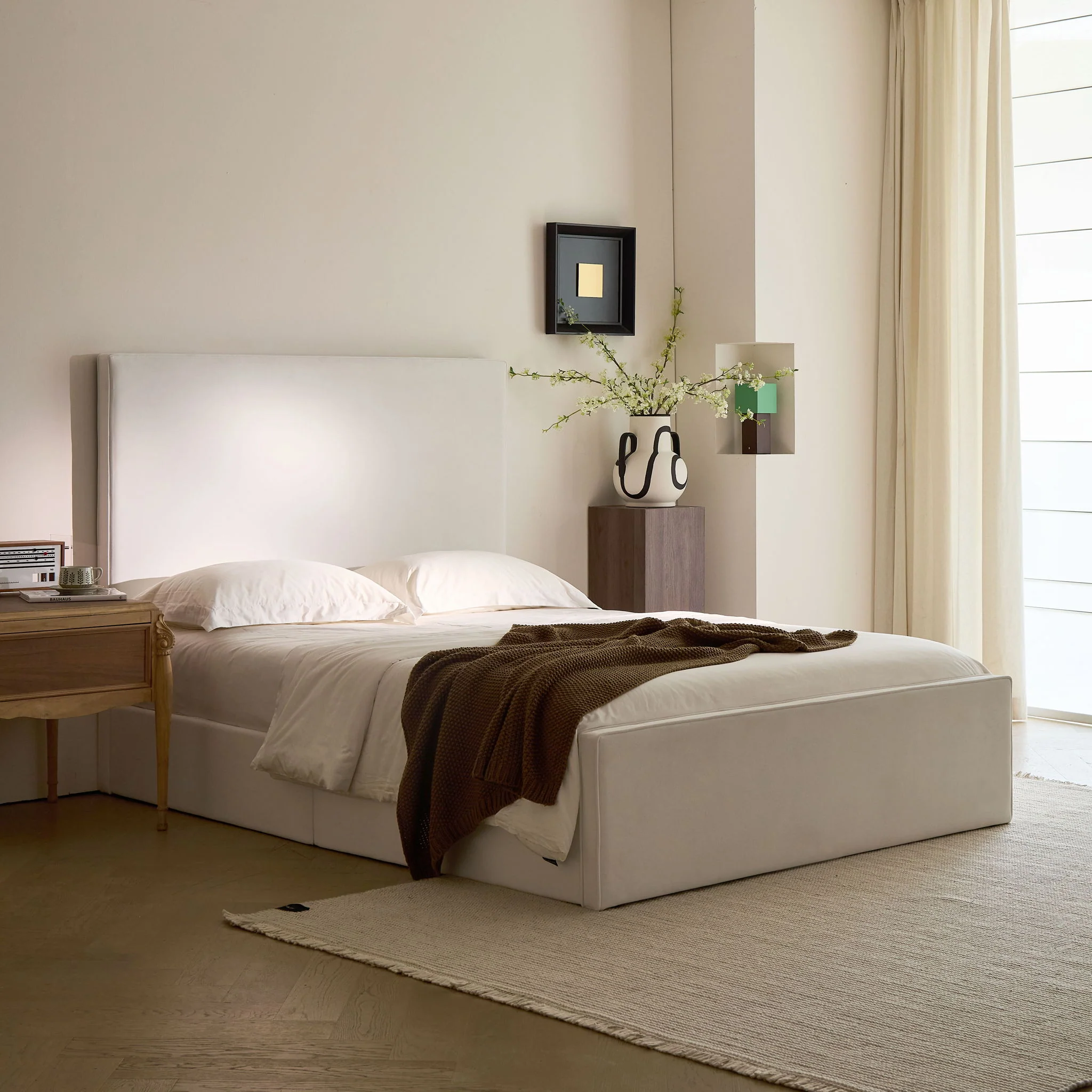 Lucas - Tall Headboard Upholstered Bed - Image 7