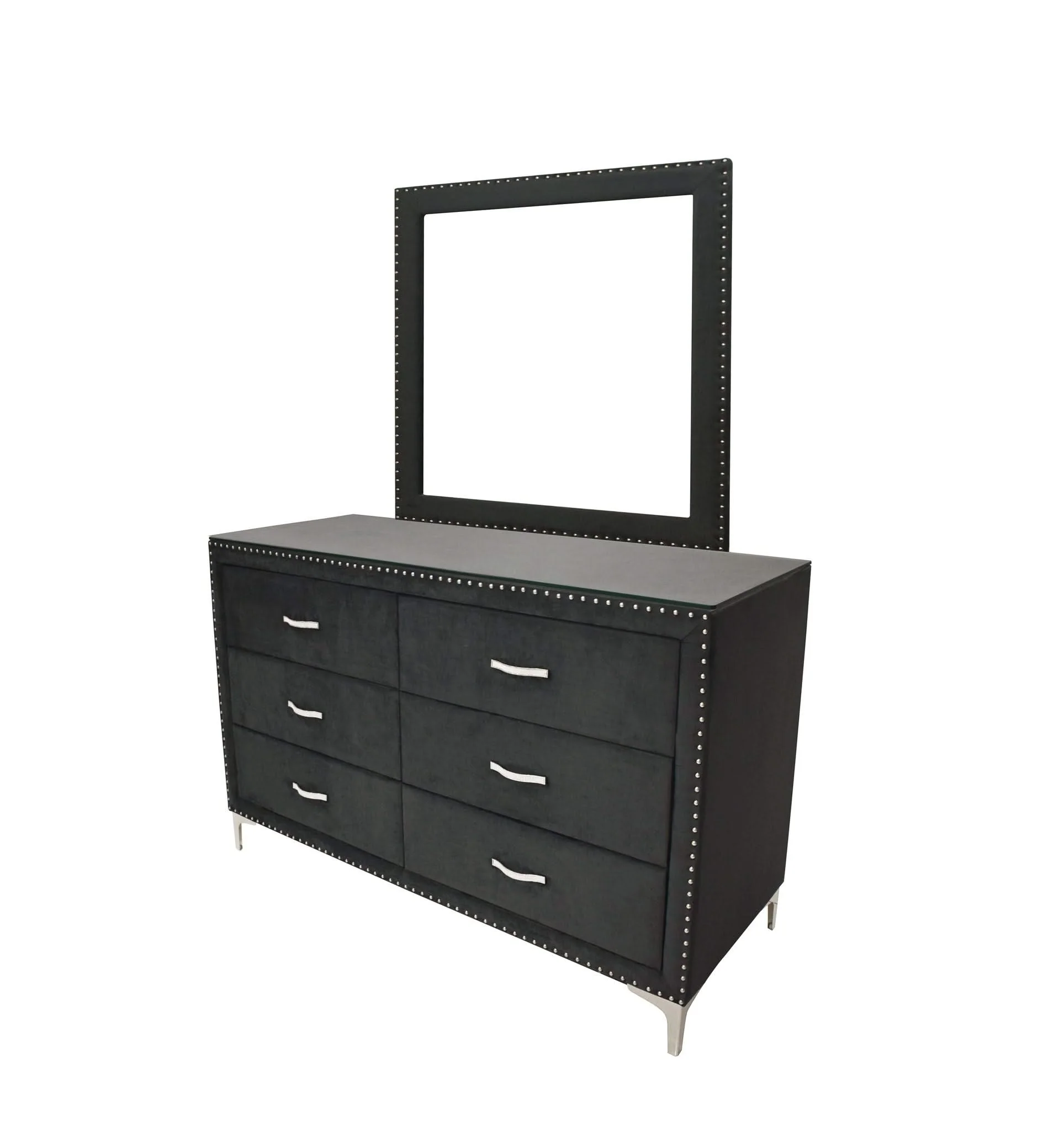 Lucinda - Dresser & Mirror - Black