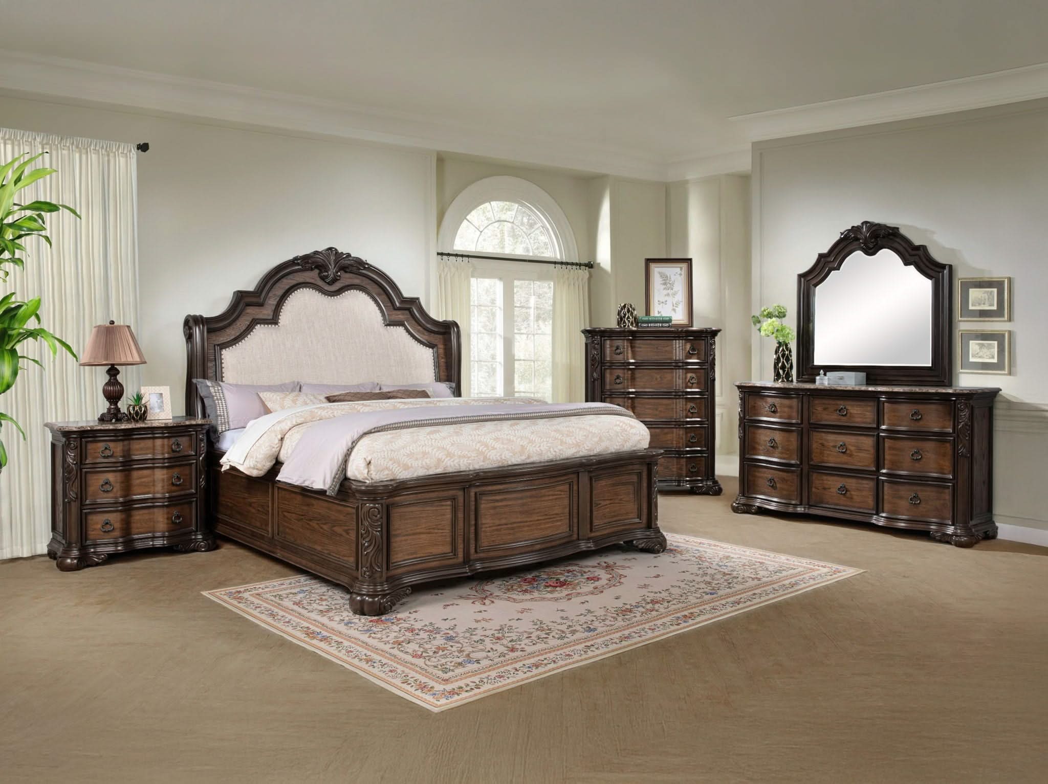 Ludwig - Dresser & Mirror- Dark Brown - Image 2