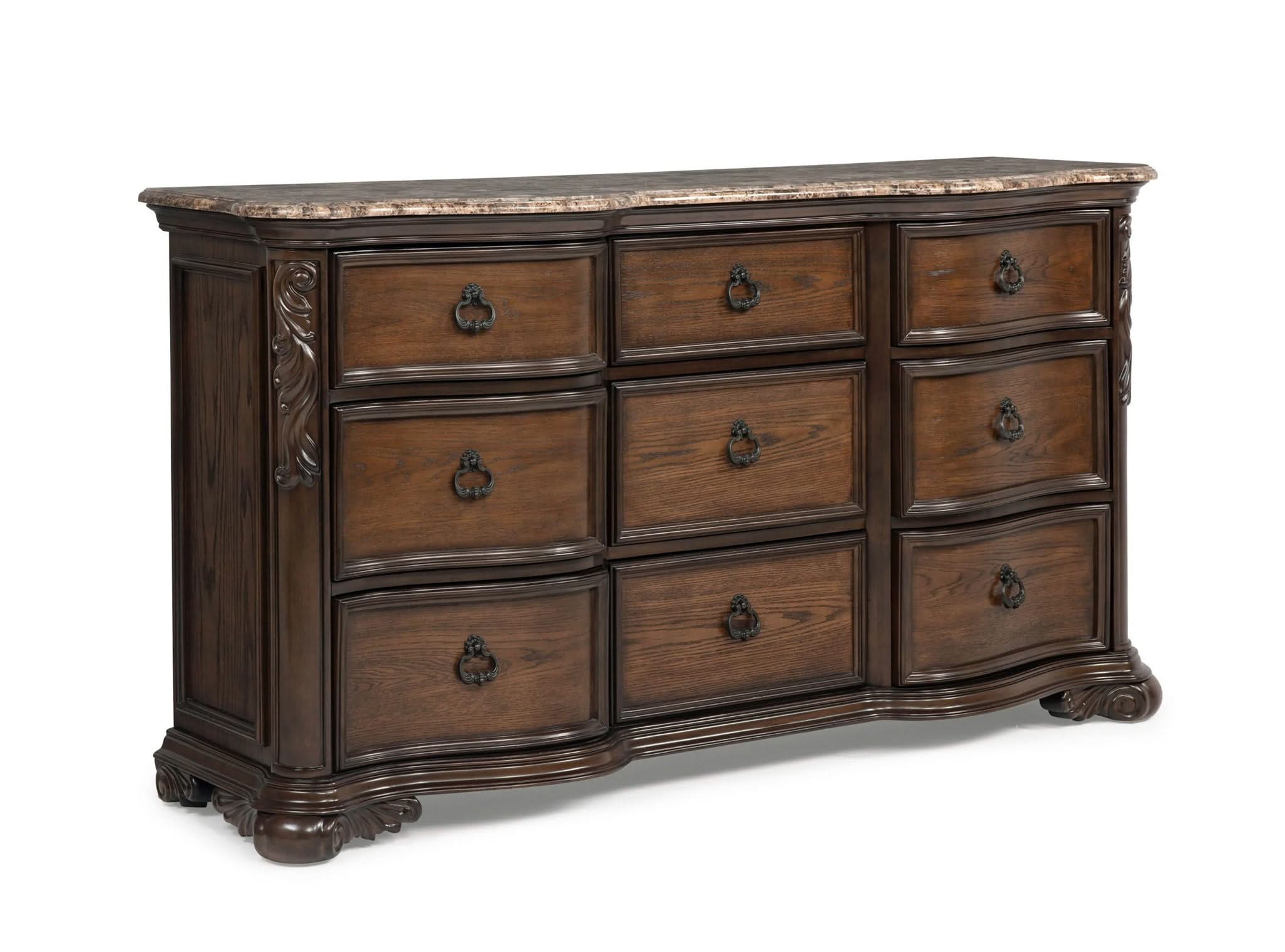 Ludwig - Dresser & Mirror- Dark Brown - Image 4